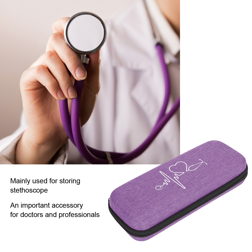 Simple Shockproof Stethoscope Storage Bag EVA Portable Stethoscope Organizer OMO - Picture 9 of 16