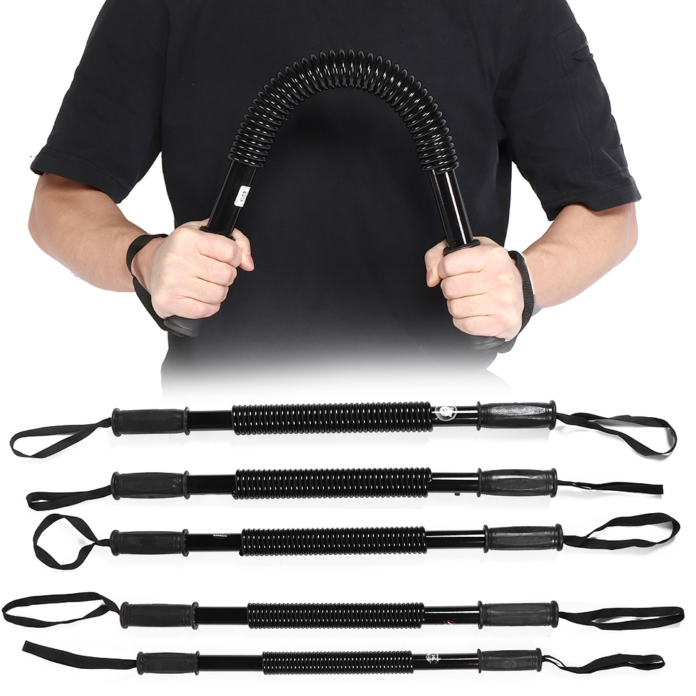 Ejercitador de potencia de brazo multifuncional entrenador muscular de fuerza de antebrazo de resorte - Imagen 19 de 25