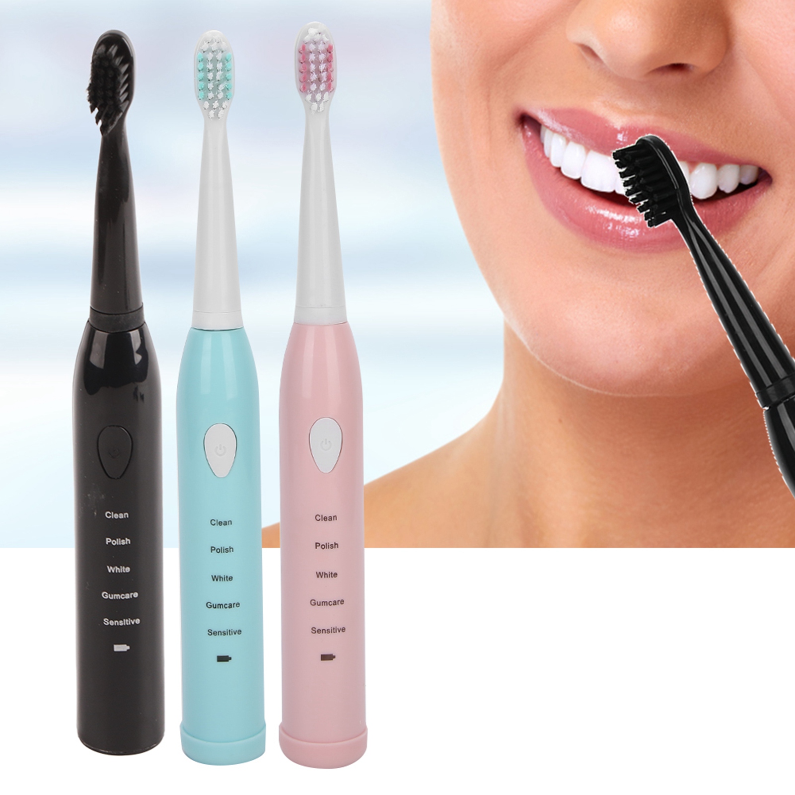 Electric Sonic Toothbrush USB Rechargeable Waterproof Adult Electric Toothbrush - Picture 12 of 17