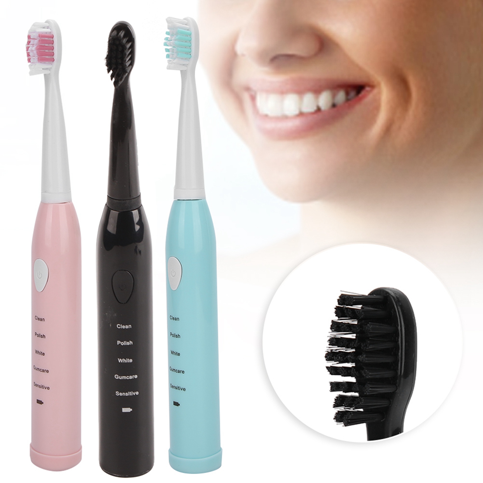 Electric Sonic Toothbrush USB Rechargeable Waterproof Adult Electric Toothbrush - Picture 17 of 17
