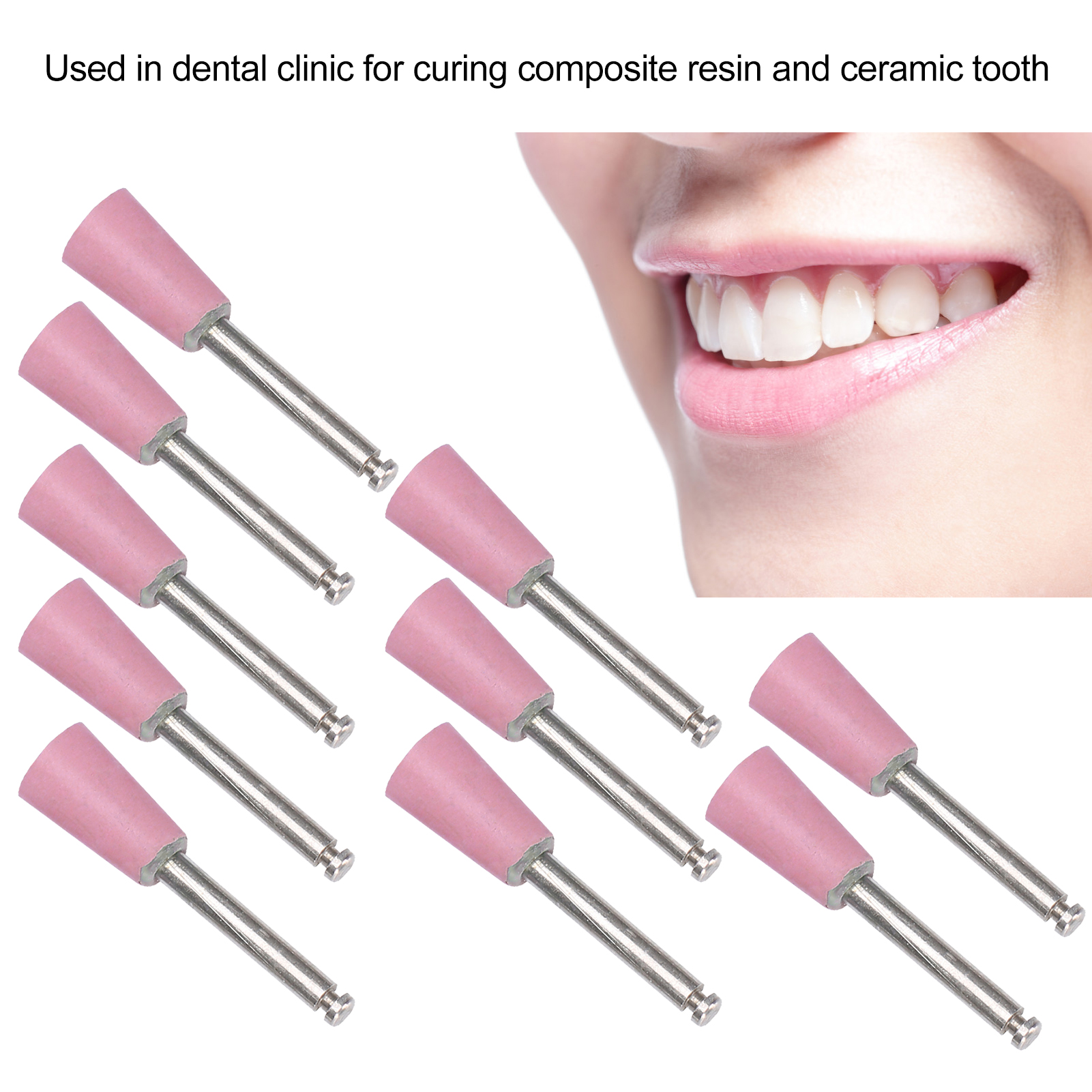 JY 10pcs Dental Polishing Burs Low Speed Dental Grinding Polisher Burs Drill Bi - Bild 24 von 24