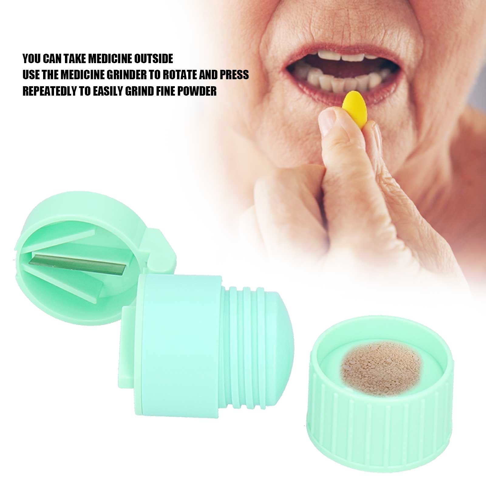 3pcs MultiFunctional Pills Crusher Cutter Tablet Splitter Grinder Storage Bo HR6 - Picture 23 of 23