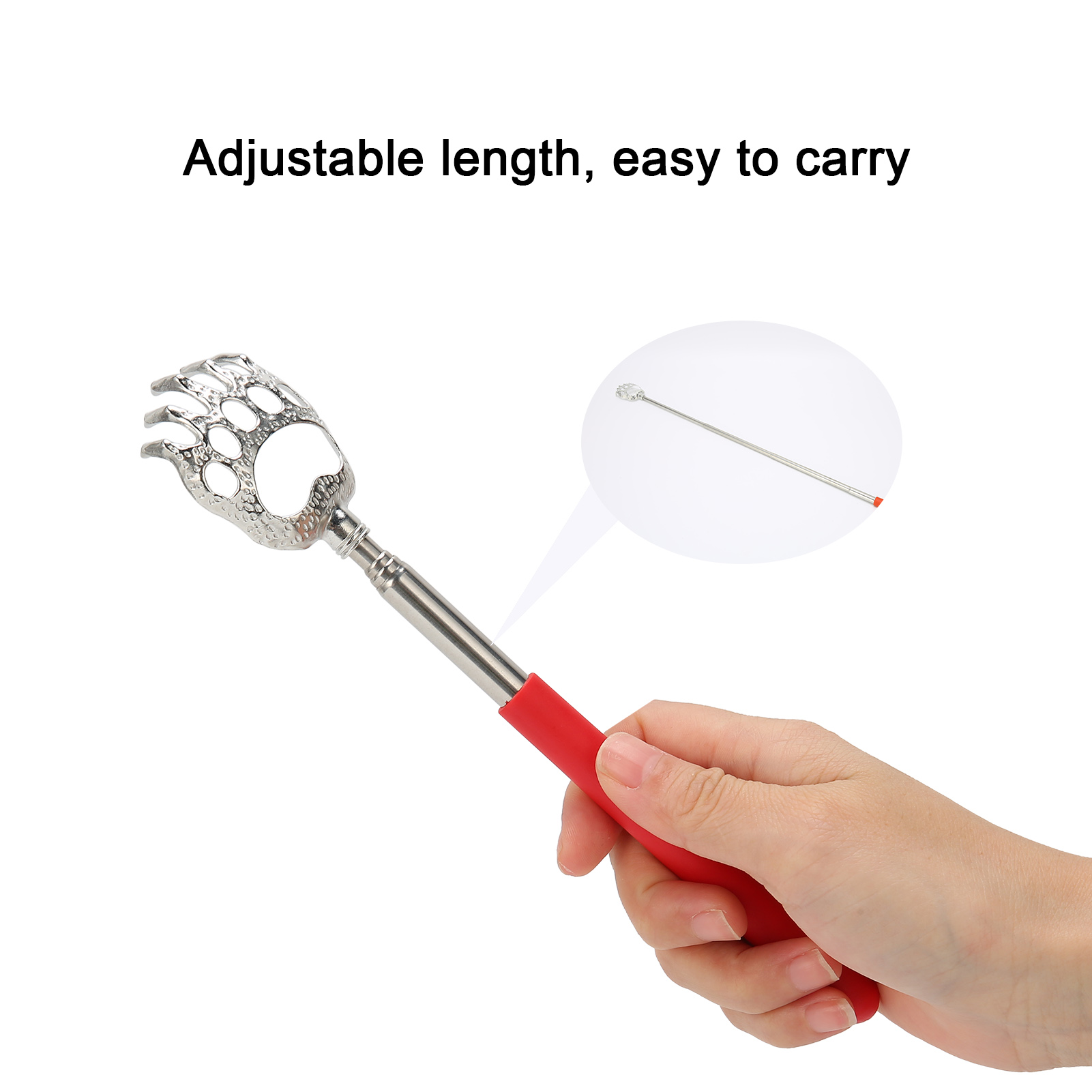Telescoping Back Scratcher Household Stainless Steel Extendable Back Scratch HG5 - Picture 18 of 22
