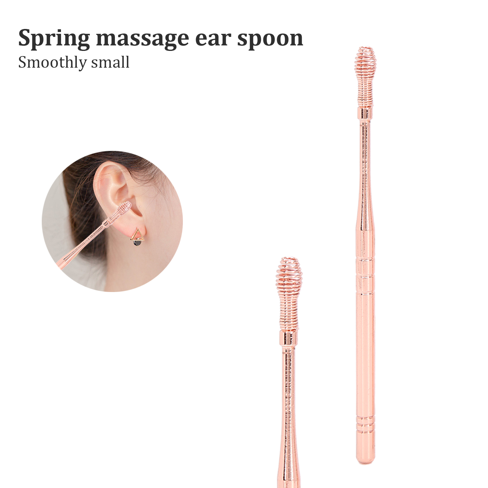 Edelstahl Spirale Ohr Wachs Reiniger Set Portable Ear Pick Löffel Earwax Rem FOY - Bild 27 von 30