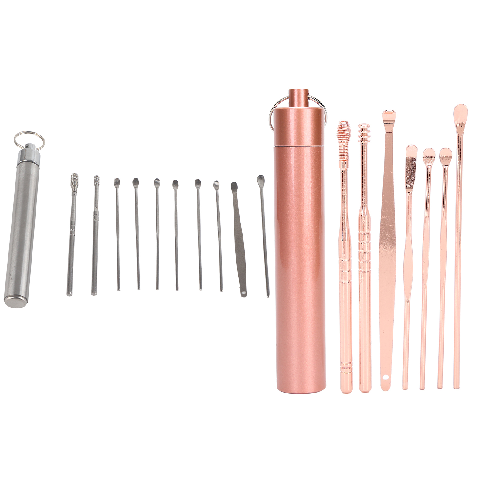 Edelstahl Spirale Ohr Wachs Reiniger Set Portable Ear Pick Löffel Earwax Rem CUB - Bild 28 von 30