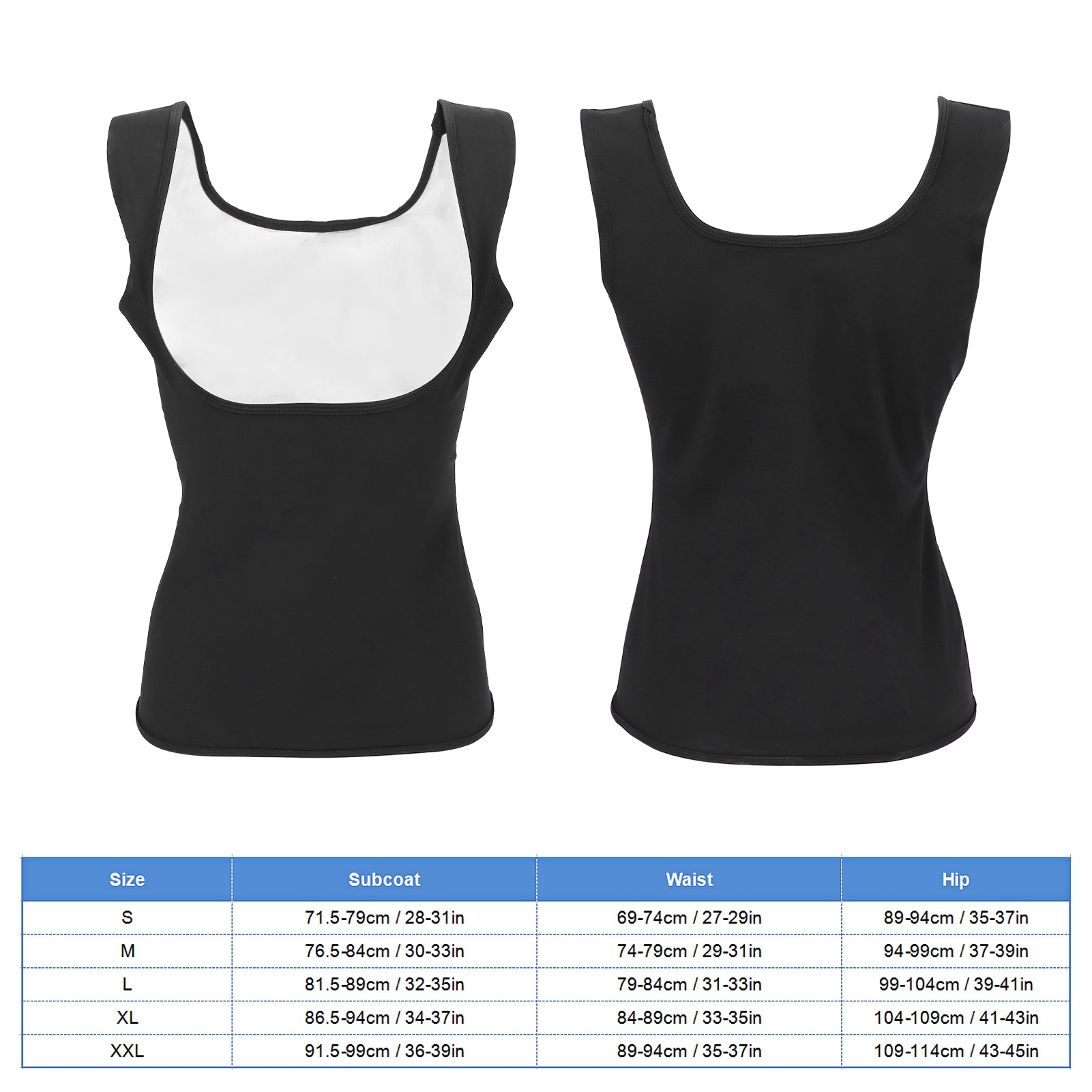 Women Sauna Vest Sweat Enhancing Body Shaper Weight Loss Tank Top For Workou ECA