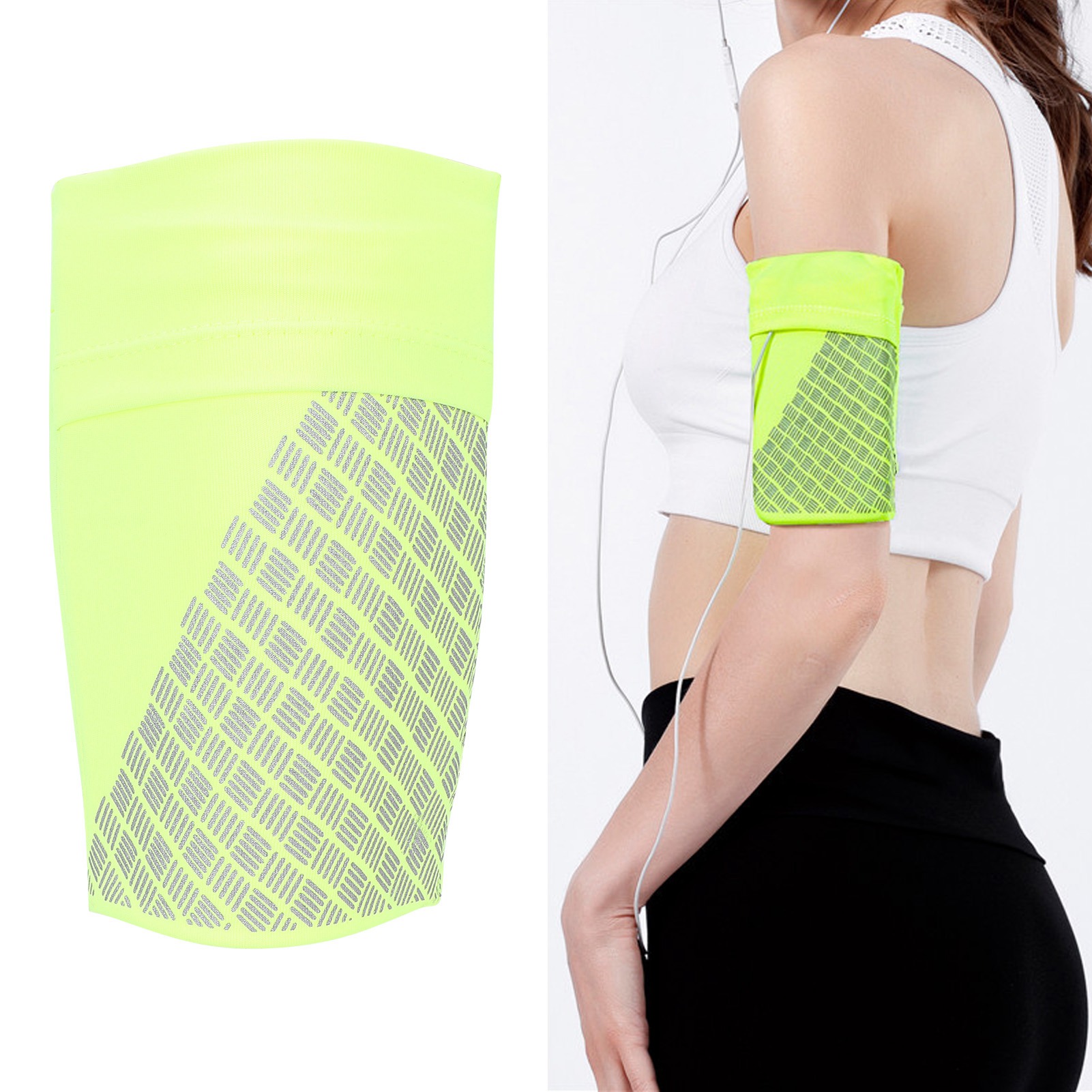 Sports Cell Phone Armband Strap Fitness Workout Arm Band Pouch Case Holder G WYD - Photo 32 sur 32