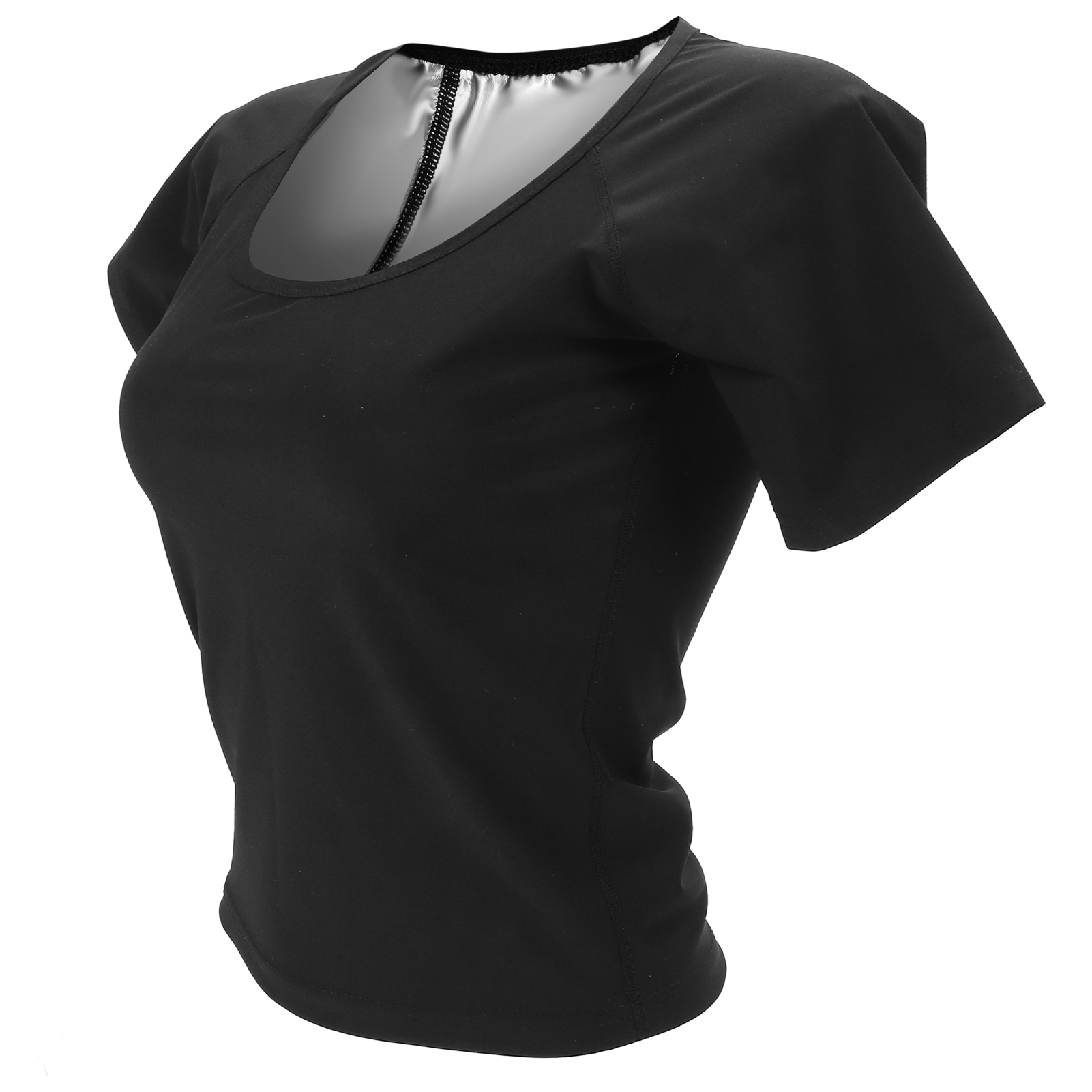 Women's Workout Sweat Fitness Shirt Weight Loss Body Shape Shirt Sports Slim ECA