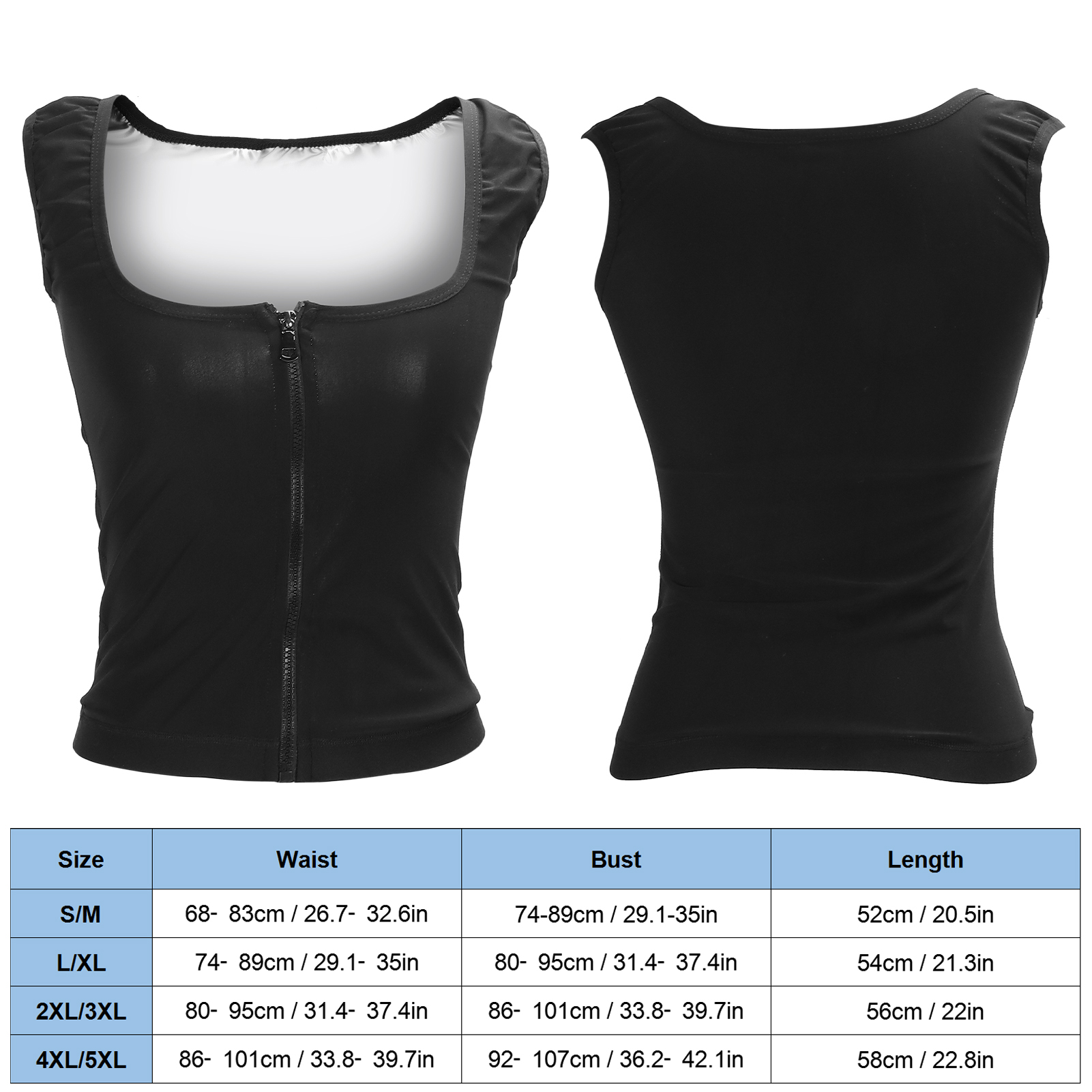 Womens Sauna Vest Shapewear Sports Fitness Workout Slimming Sweat Top Body S L2S