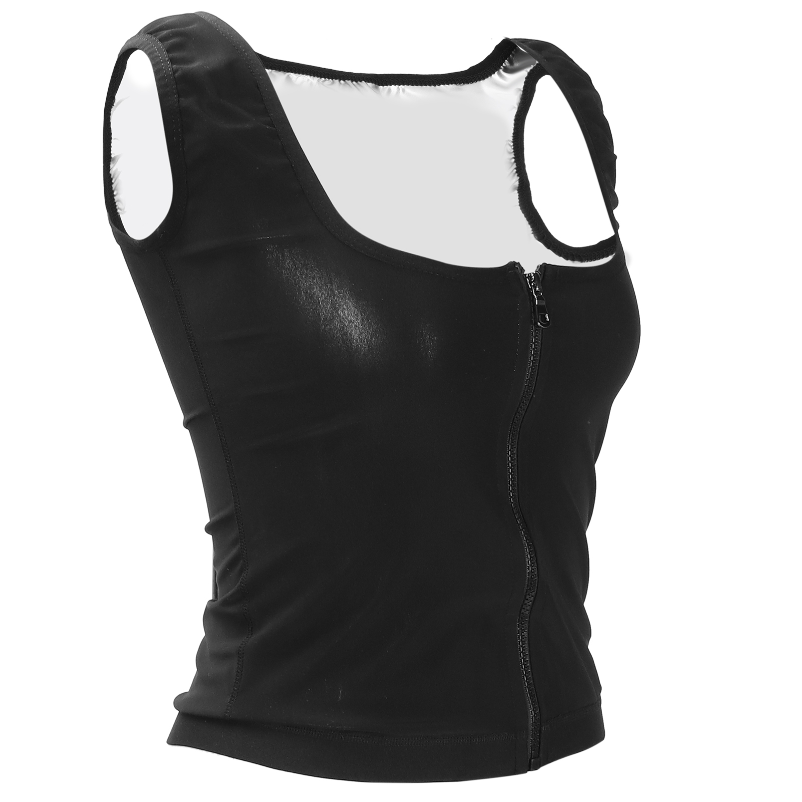 Womens Sauna Vest Shapewear Sports Fitness Workout Slimming Sweat Top Body S HR6