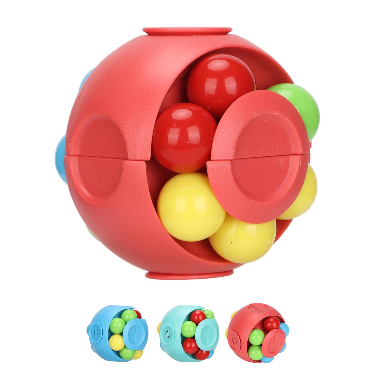 Rotierende Bohne Spielzeug ABS Stress Relief Pädagogische Rotation Puzzle Ba FOY - Bild 24 von 29