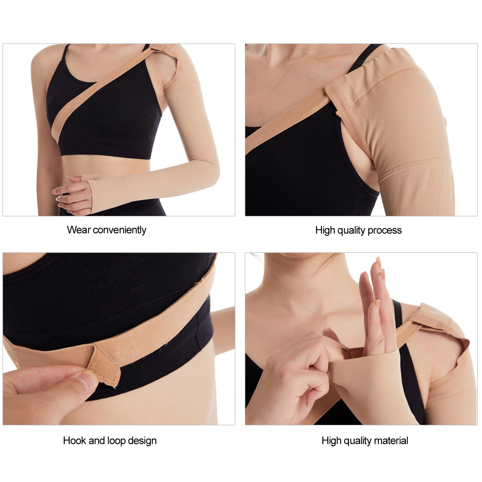 Lymphedema Compression Arm Sleeve Polyurethane Post Mastectomy Support Arm S OMO - Picture 27 of 30