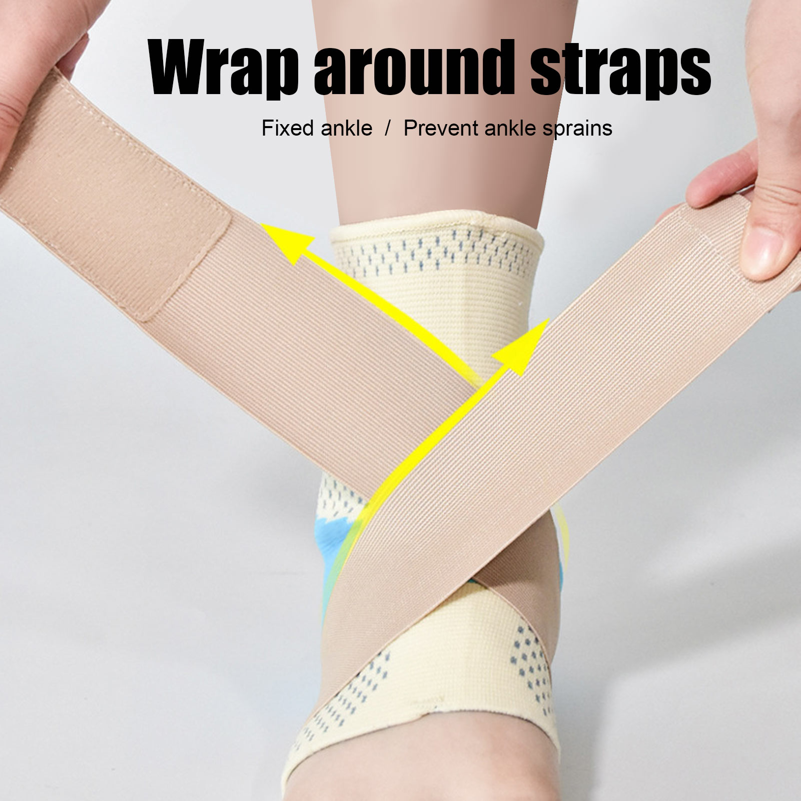 Knöchelstütze Brace Soft Silikon Pad Schmerzlinderung Knöchelkompressionsrie FOY - Bild 28 von 30