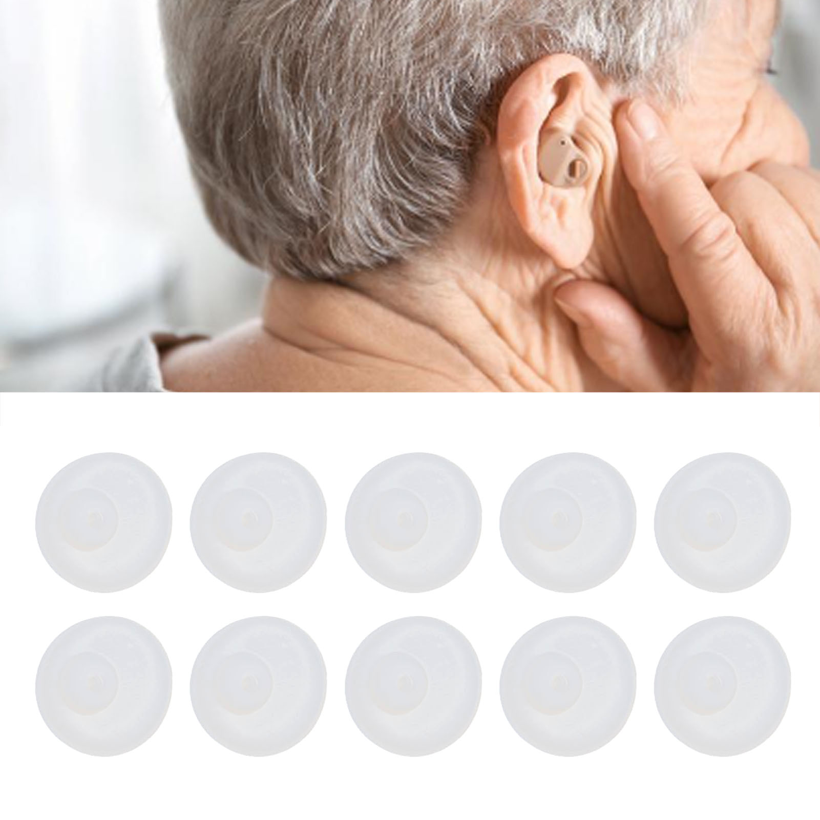 10PCS Hörgeräte-Kuppeln Geschlossene Silikon-Hörgeräte-Ohrhörer Abnehmbarer USE - Bild 25 von 31