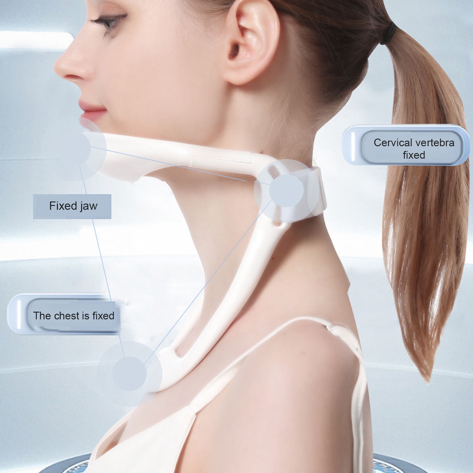 Neck Stretcher Adjustable Design Spine Pressure Pain Relief Prevent Cervical GEV - Picture 17 of 18
