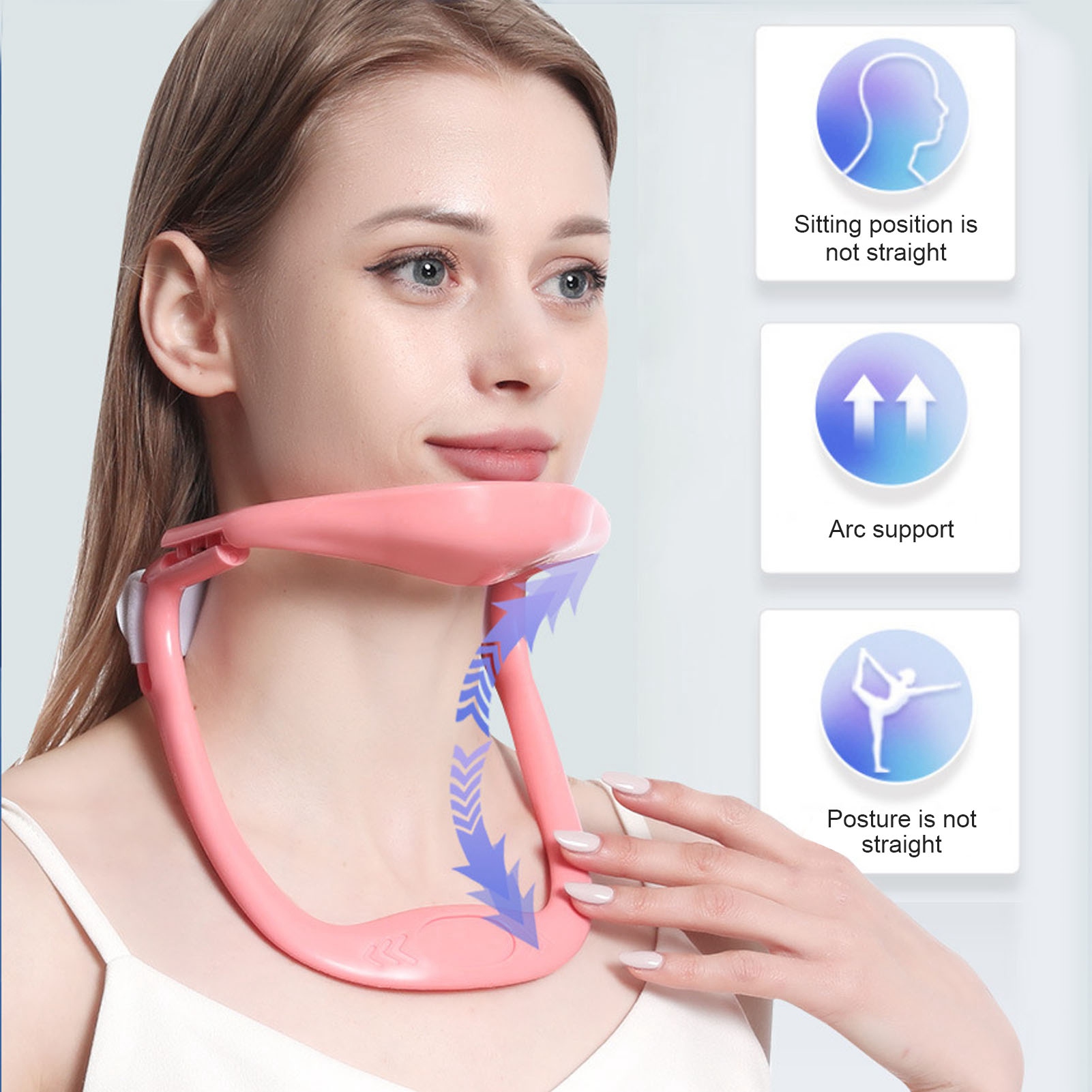 Neck Stretcher Adjustable Design Spine Pressure Pain Relief Prevent Cervical GEV - Picture 18 of 18