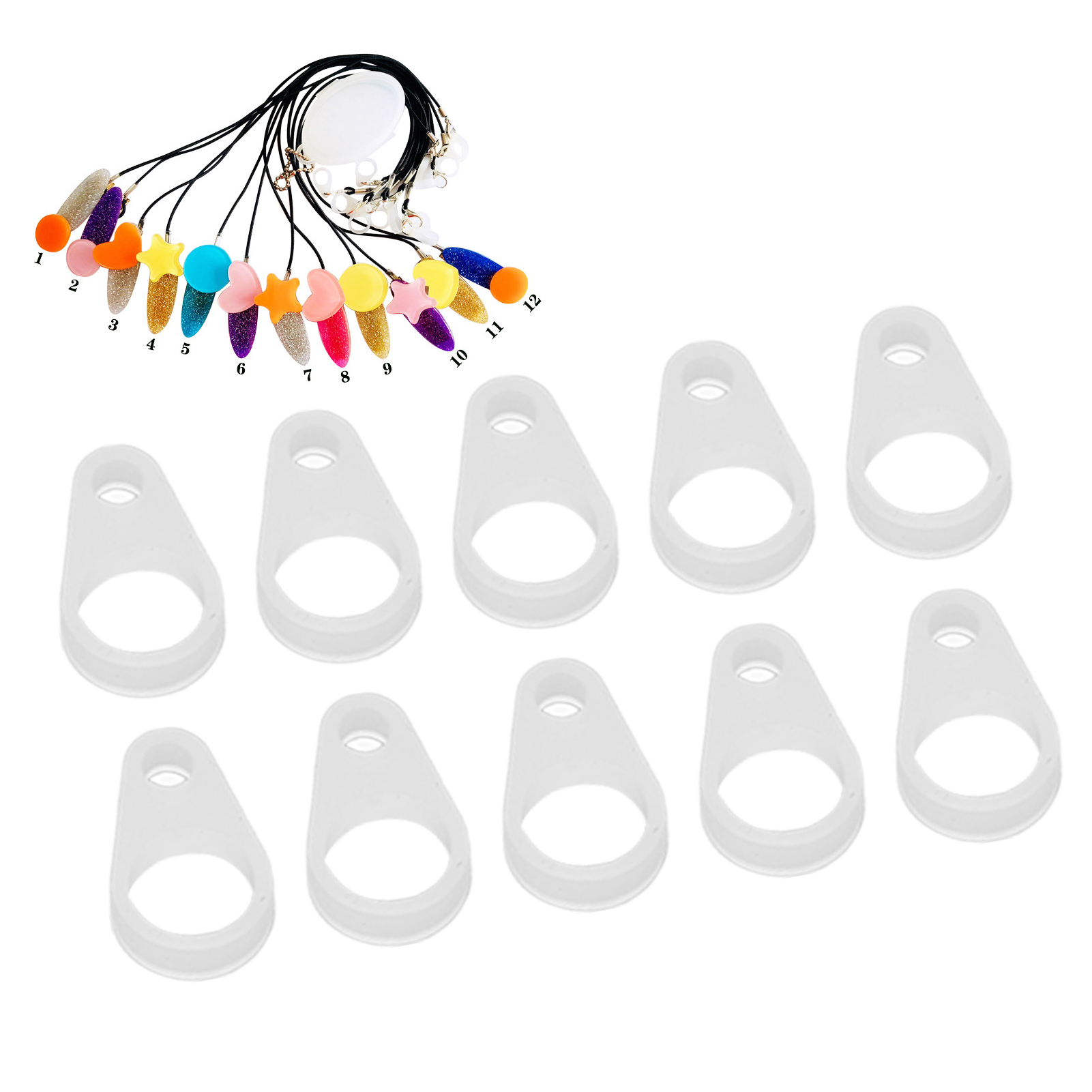 10pcs Hearing Aid Clip Adaptor Prevent Loss Hearing Aid Silicone Ring For El EUJ