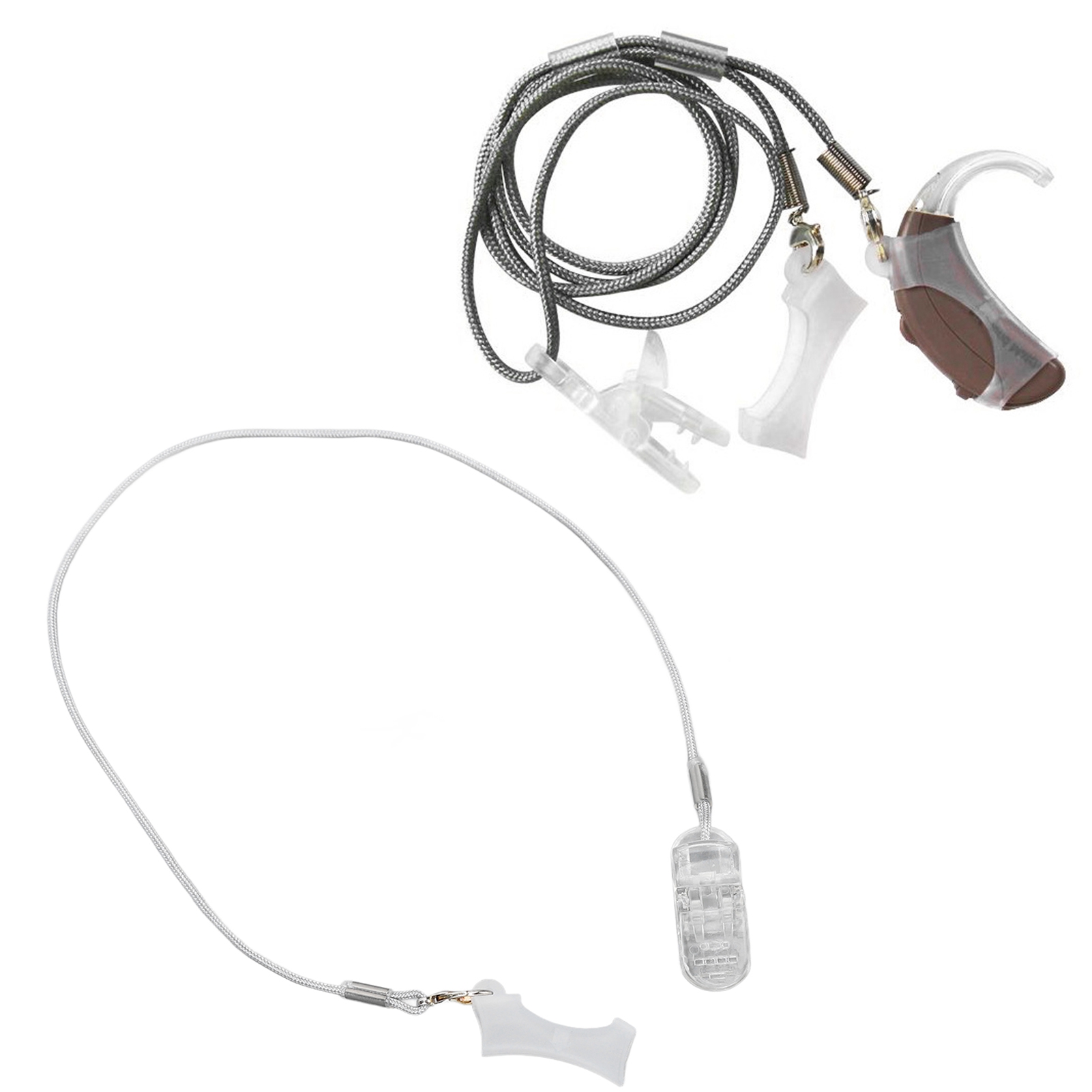 Hearing Aid Single Clip Rope Prevent Lost Hearing Aids Fixation Holder Lanya OMO