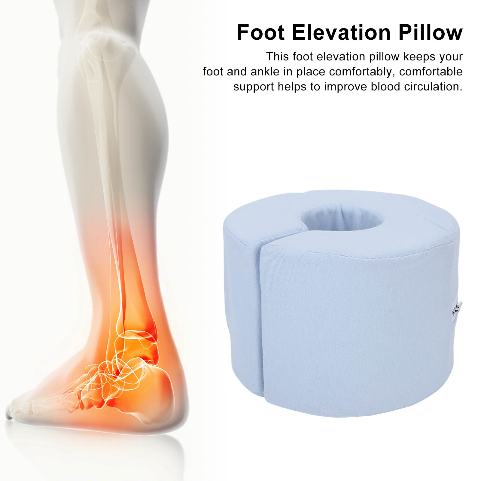 Foot Elevation Pillow Foot Support Pillow Pressure Relief For Ankle - Picture 27 of 28