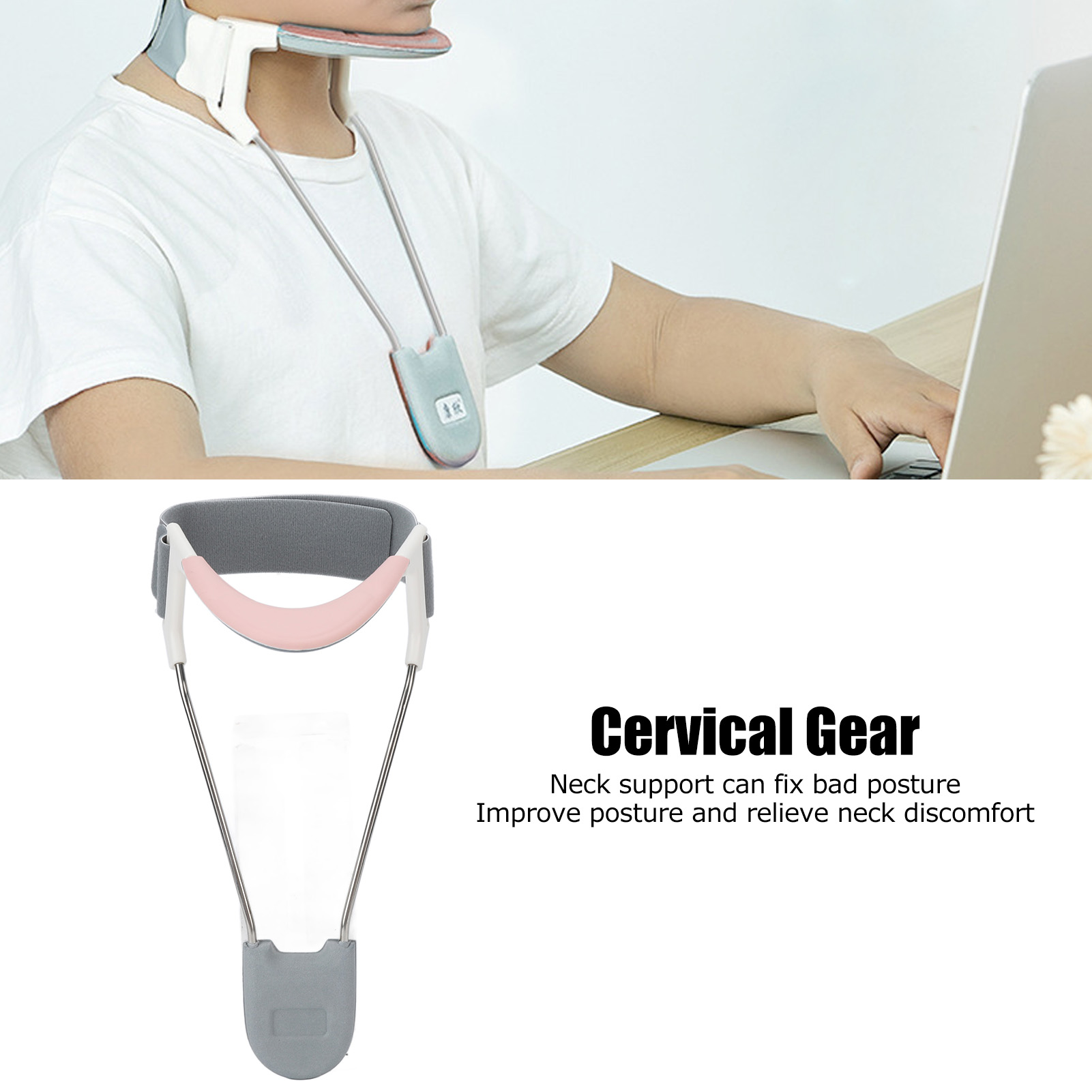 Correct Neck Forward Tilt Device Pain Relief Tension Retainer Cervical Neck WYD - Picture 27 of 34