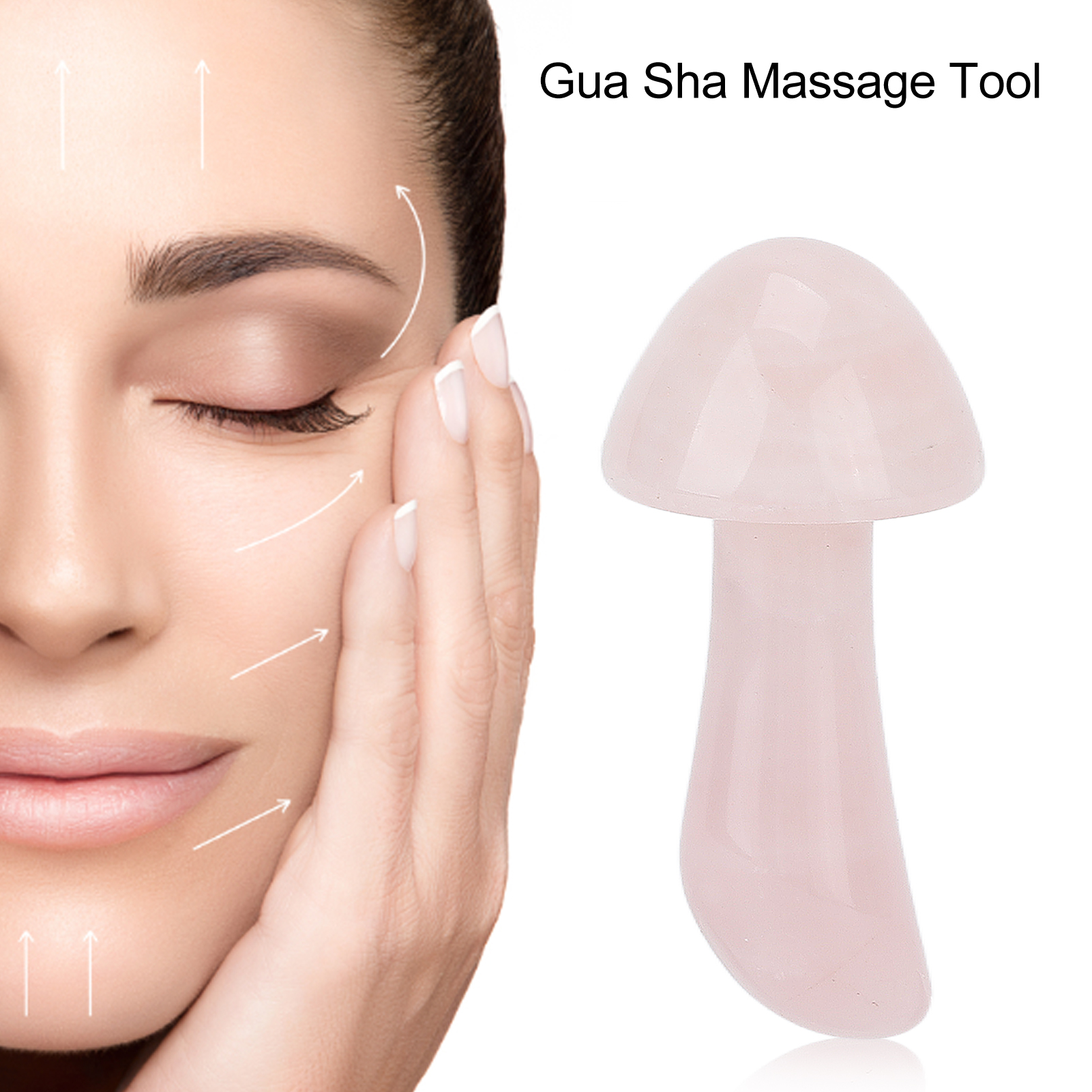 Mushroom Shape Massage Stones Gua Sha Massage Jadestone Scraping Stone Body - Picture 17 of 21