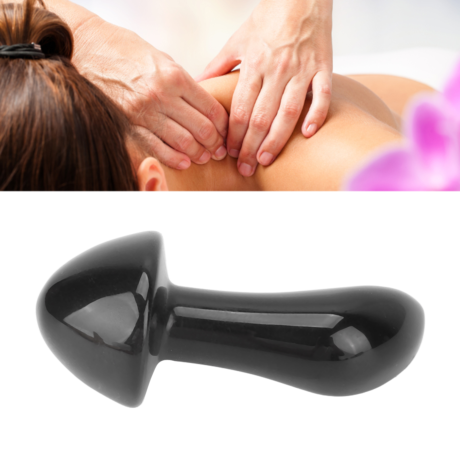 Mushroom Shape Massage Stones Gua Sha Massage Jadestone Scraping Stone Body - Picture 14 of 21