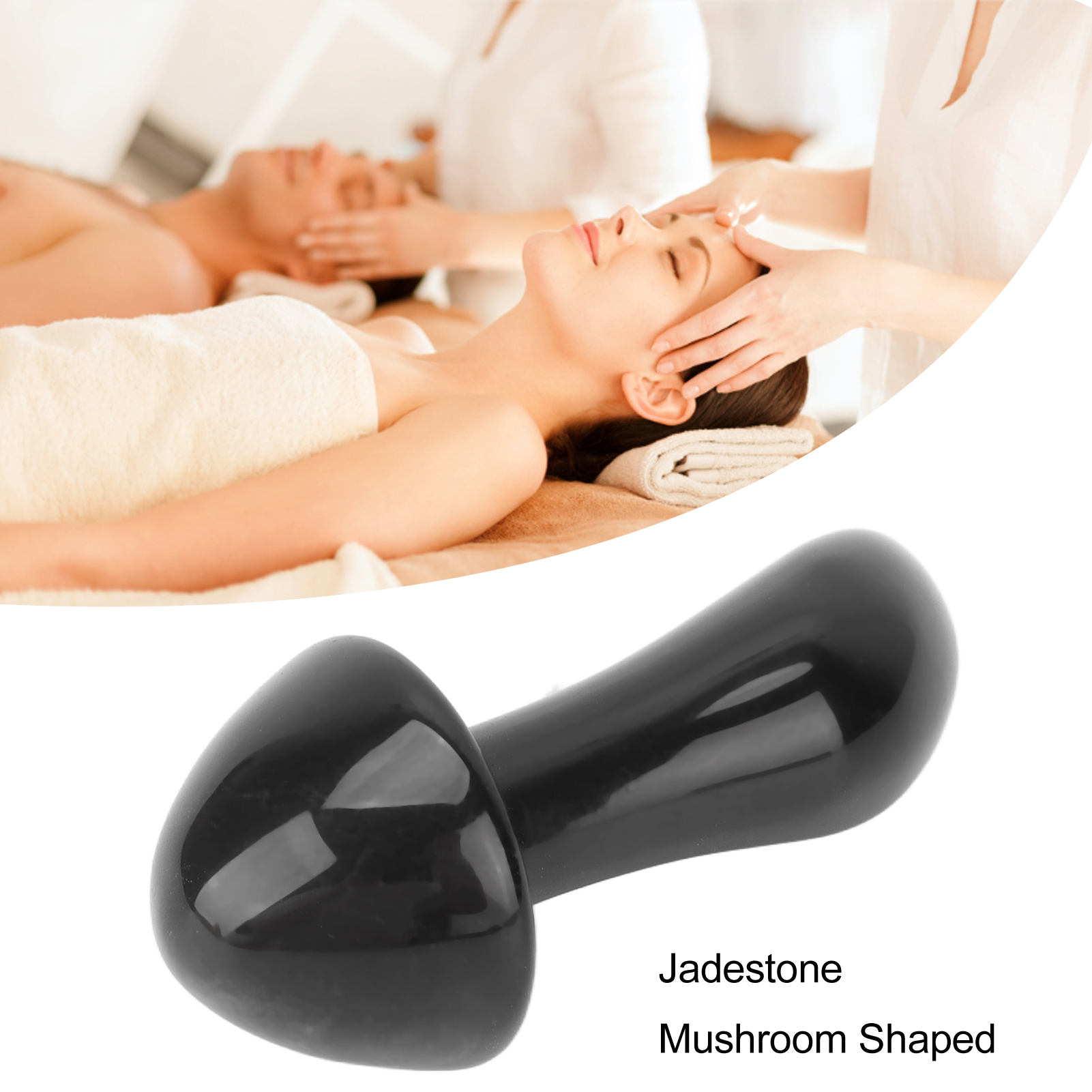 Mushroom Shape Massage Stones Gua Sha Massage Jadestone Scraping Stone Body - Picture 15 of 21