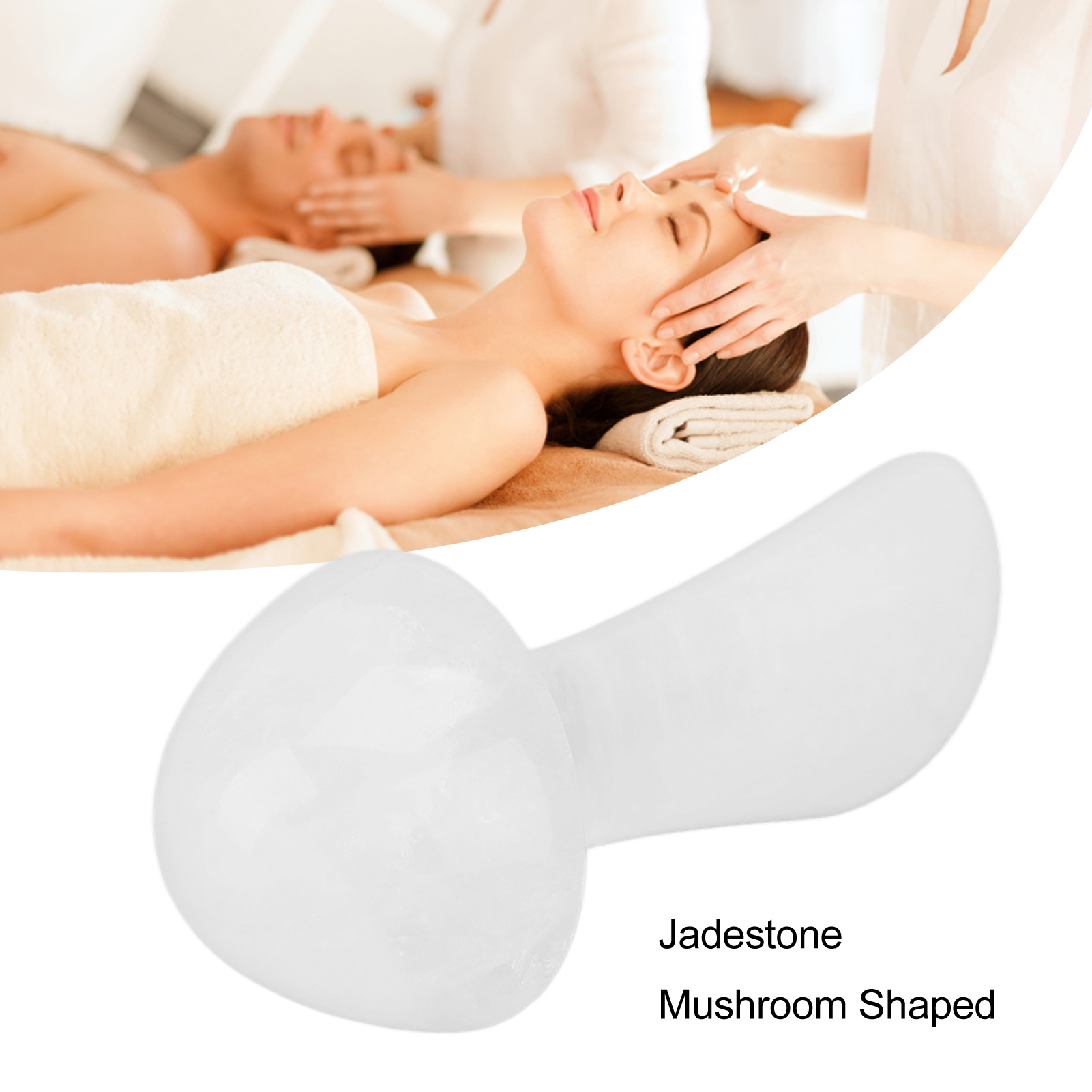 Mushroom Shape Massage Stones Gua Sha Massage Jadestone Scraping Stone Body - Picture 19 of 21
