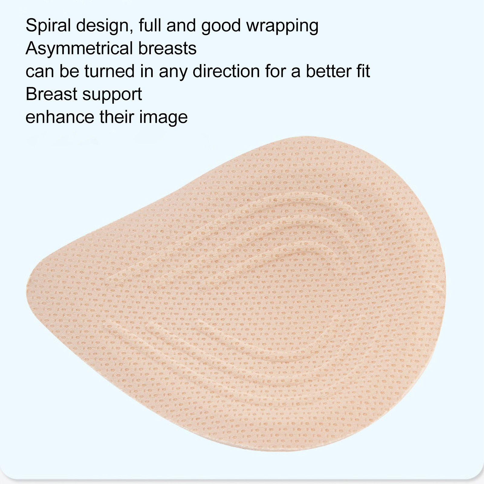 Breast Forms Light Sponge Forms Support Spiral Prosthetic Polyurethane Fake Left - Picture 15 of 24