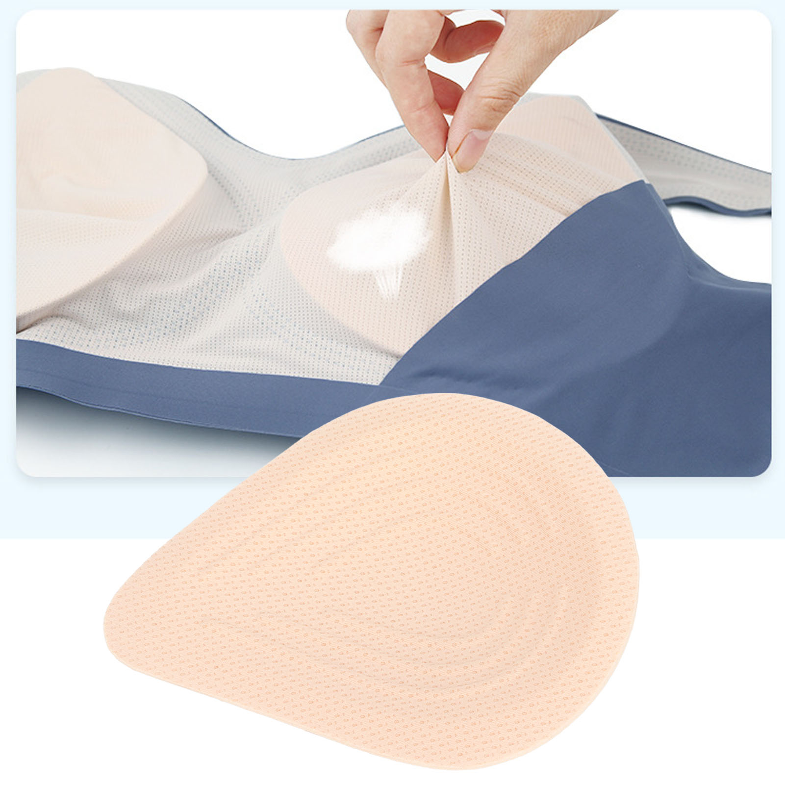 Breast Forms Light Sponge Forms Support Spiral Prosthetic Polyurethane Fake Left - Picture 23 of 24