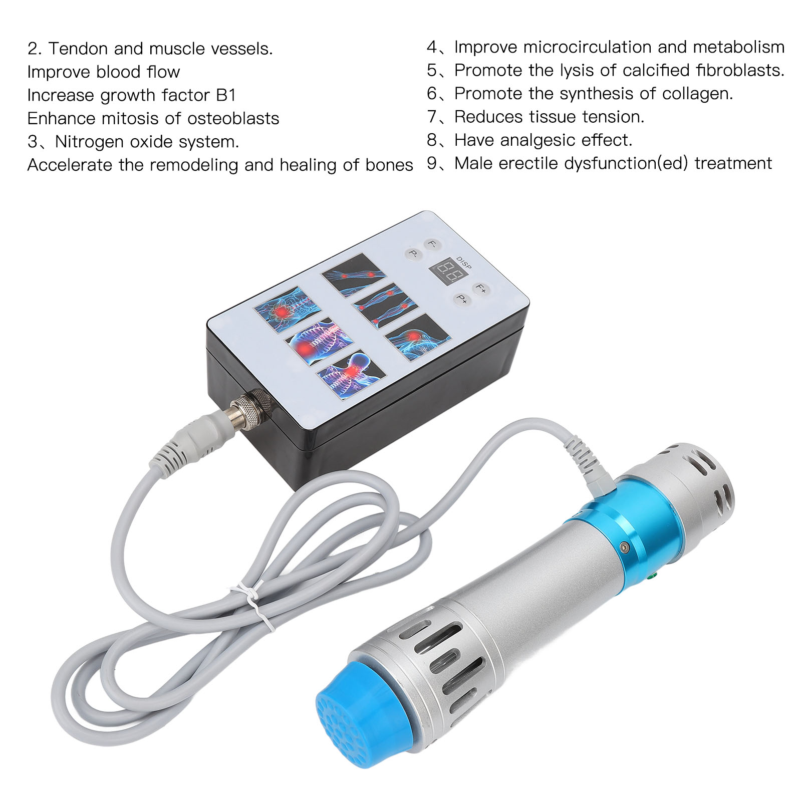 Extracorporeal Shockwave Therapy Device Muscle Massage ED Treatment Pain Reduce - Picture 18 of 24