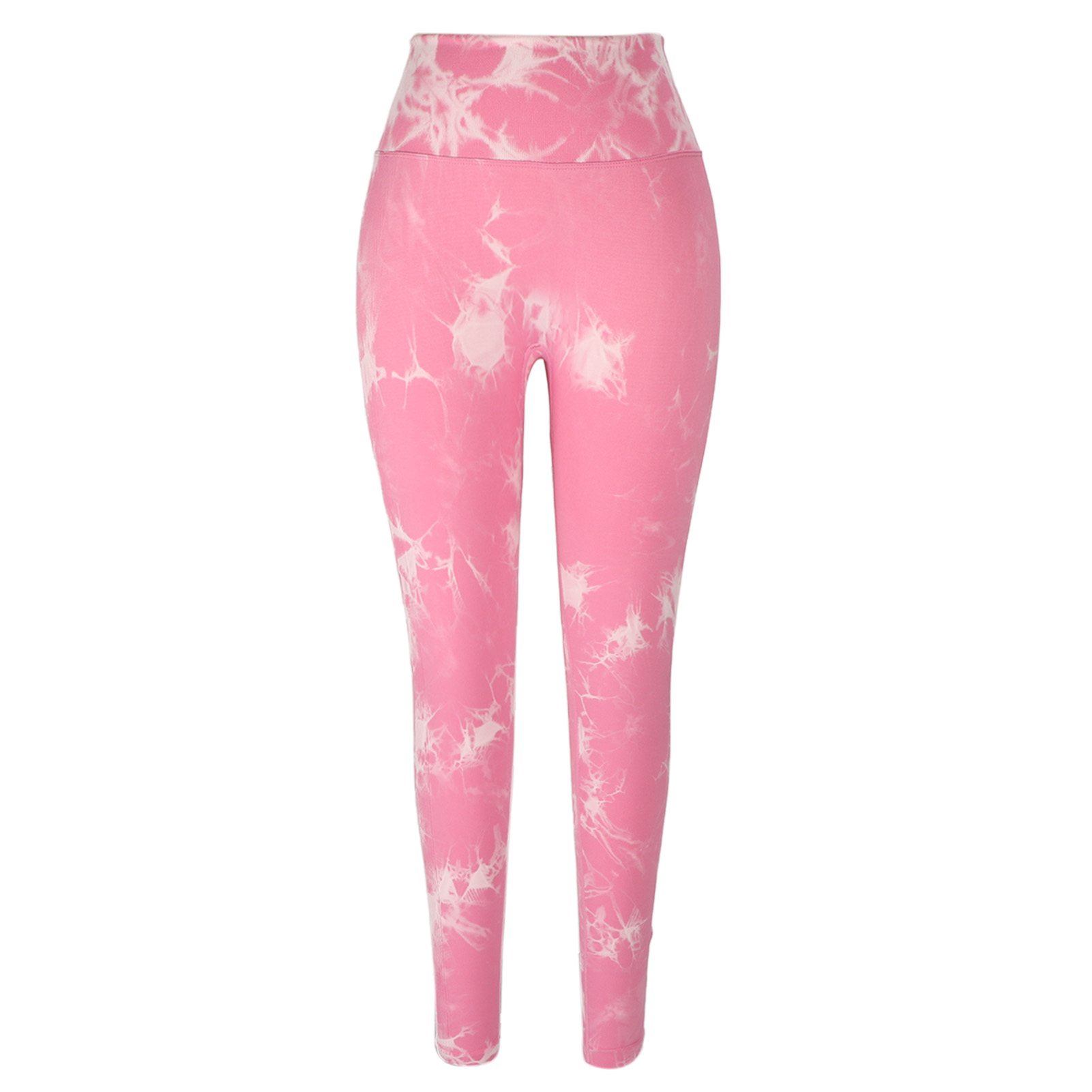 Women Yoga Leggings Tie Dye High Waisted Quick Drying Seamless Tight Pink Sp GF0 - Picture 27 of 31