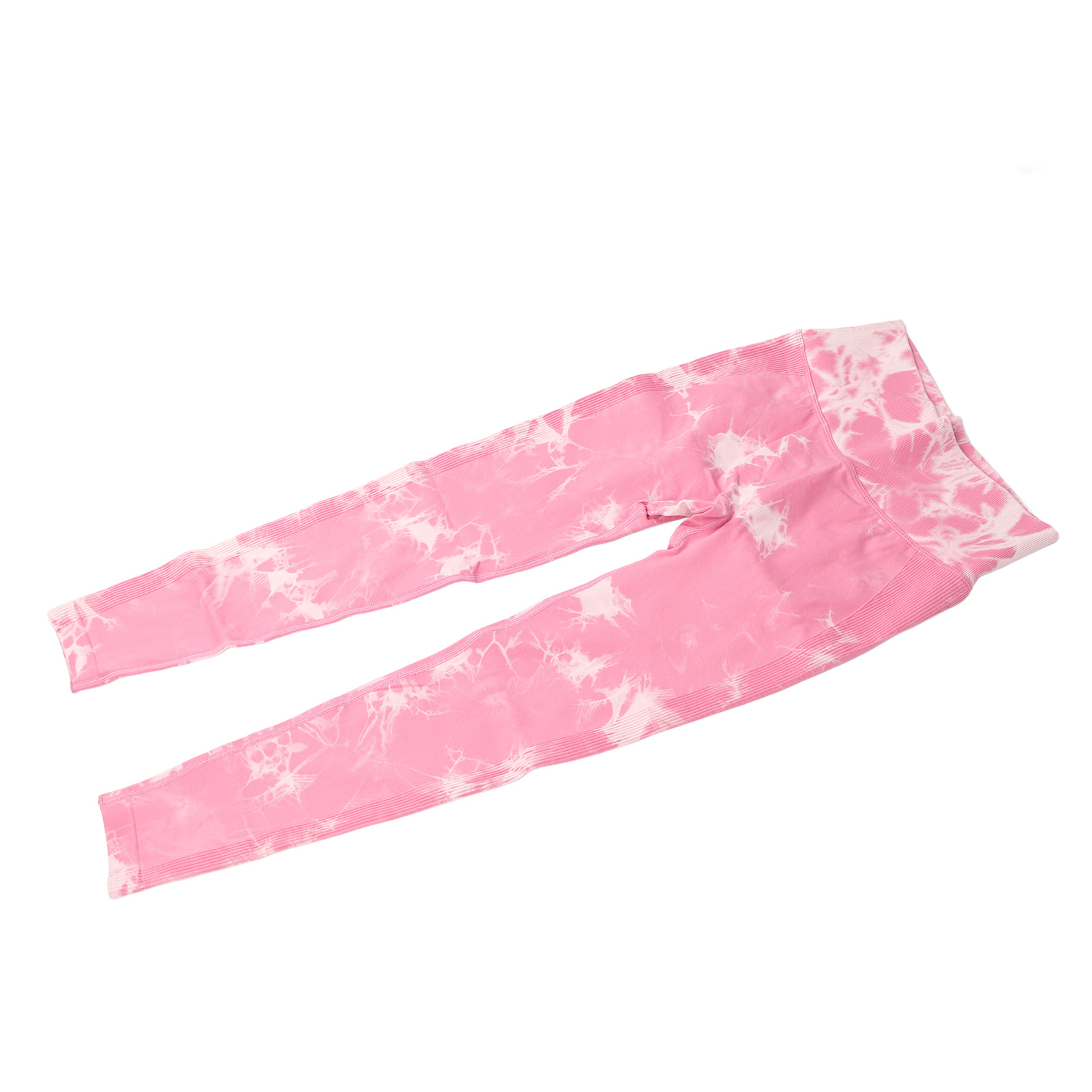 Women Yoga Leggings Tie Dye High Waisted Quick Drying Seamless Tight Pink Sp GF0 - Picture 23 of 31