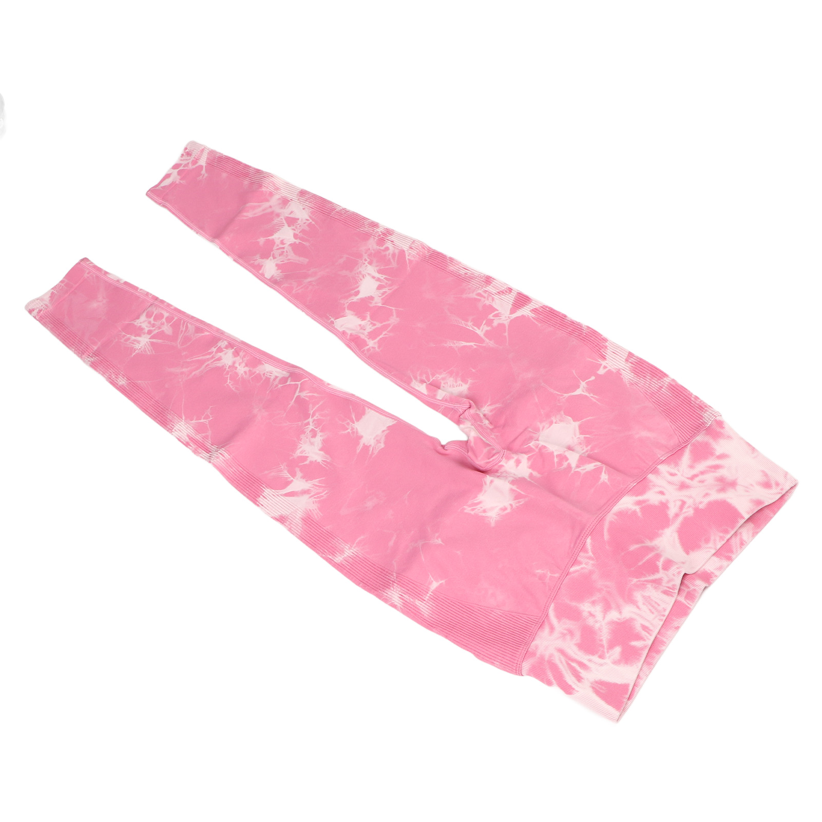 Women Yoga Leggings Tie Dye High Waisted Quick Drying Seamless Tight Pink Sp GF0 - Picture 24 of 31