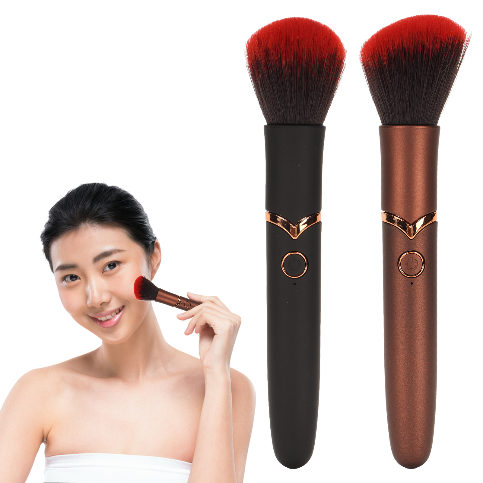 Spazzola Trucco USB Ricaricabile Massaggio 10 Ingranaggi Regolabile Elettronica Cosmetici NHE - Foto 26 di 28
