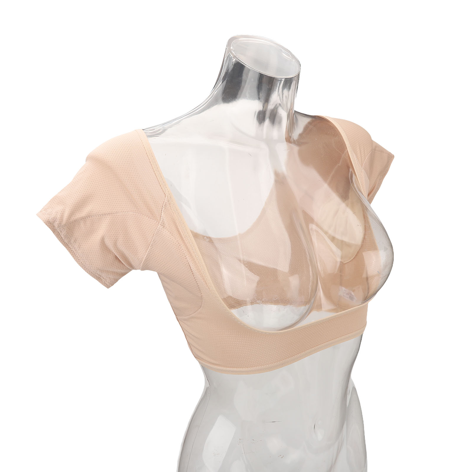 Underarm Sweat Vest Breathable Mesh 3 Layers Skin Color Washable Armpit Swea NOW - Picture 14 of 18