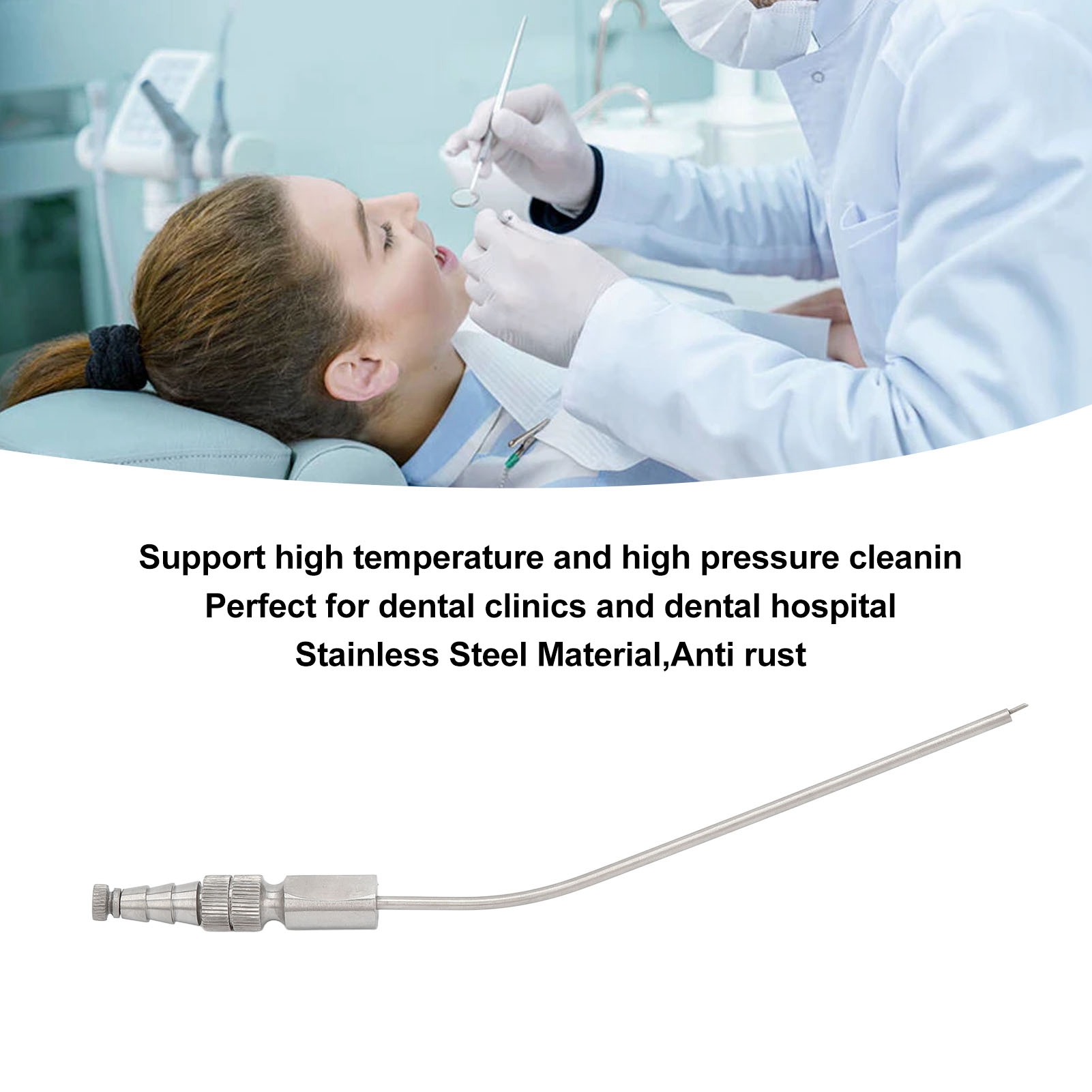 Dental Aspirator Suction Tube Stainless Steel Dental Surgical Aspirator Suct NHE - Picture 32 of 34
