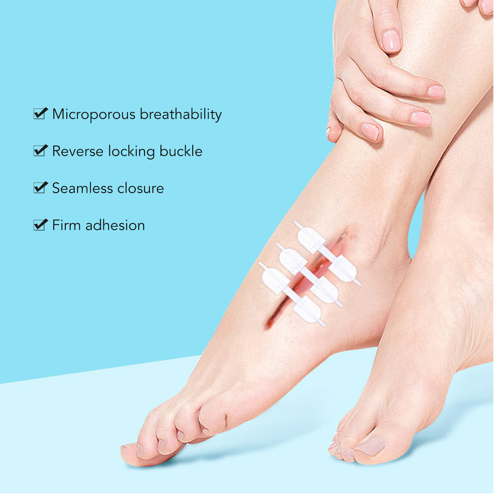 3pcs Emergency Wound Closure Stitches Self Adhesive Wound Closure Devic TDM - Picture 26 of 28