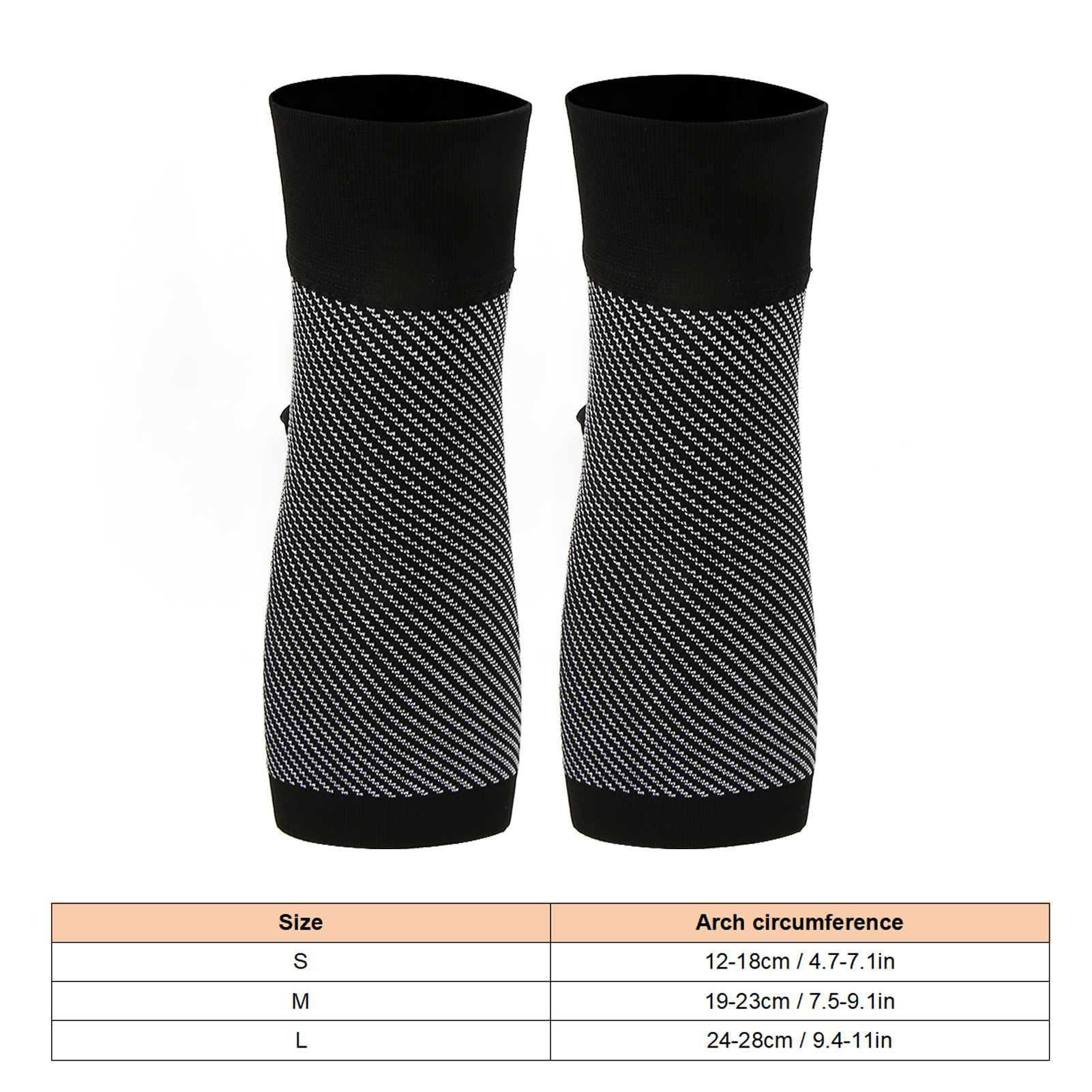 2Pcs Ankle Compression Sleeve Open Toe Ankle Compression Socks Plantar Fasciiti - Picture 16 of 21
