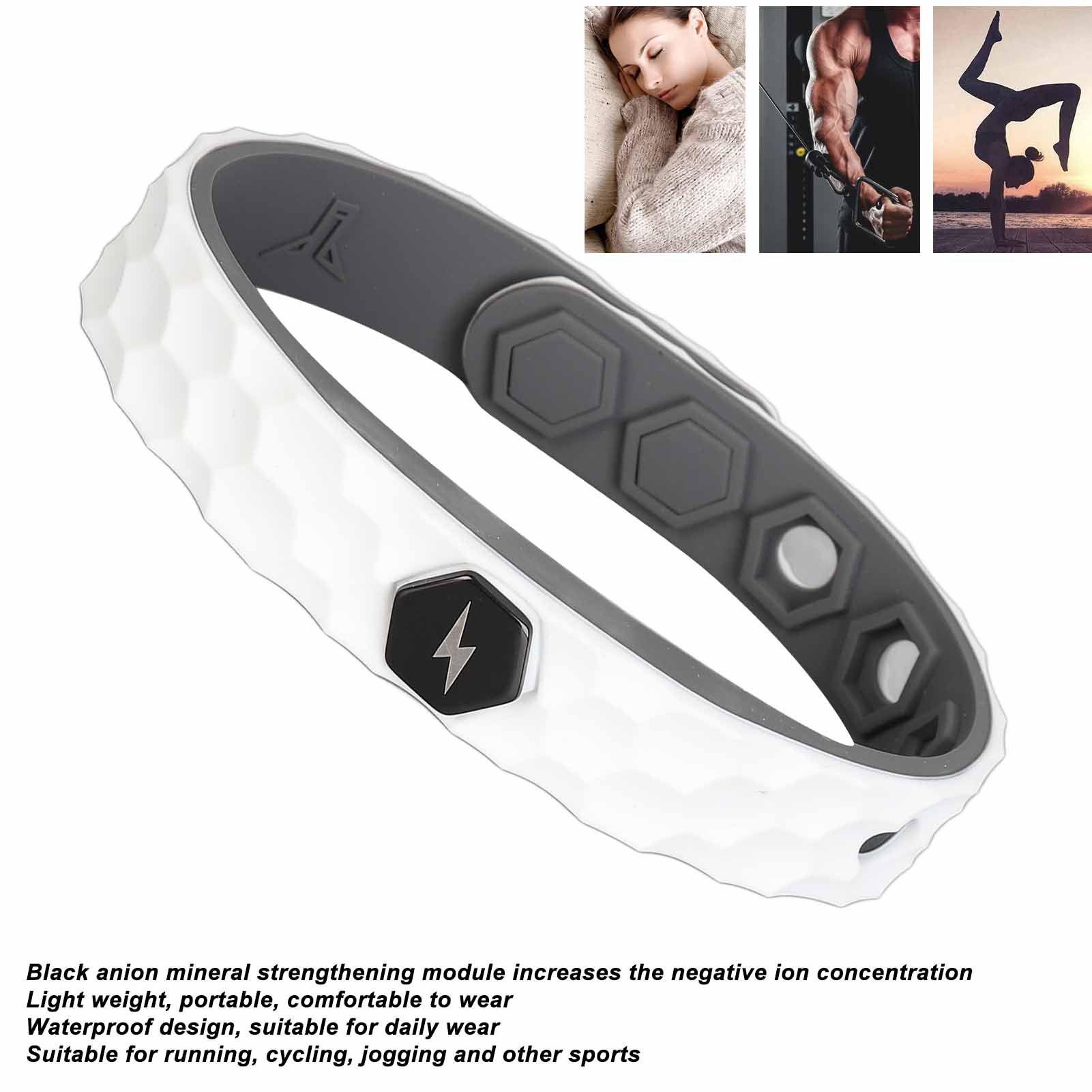 Antistatisches Armband Wasserdicht Bequemes Kleines Leichtes Anionenarmband CUB - Bild 24 von 29
