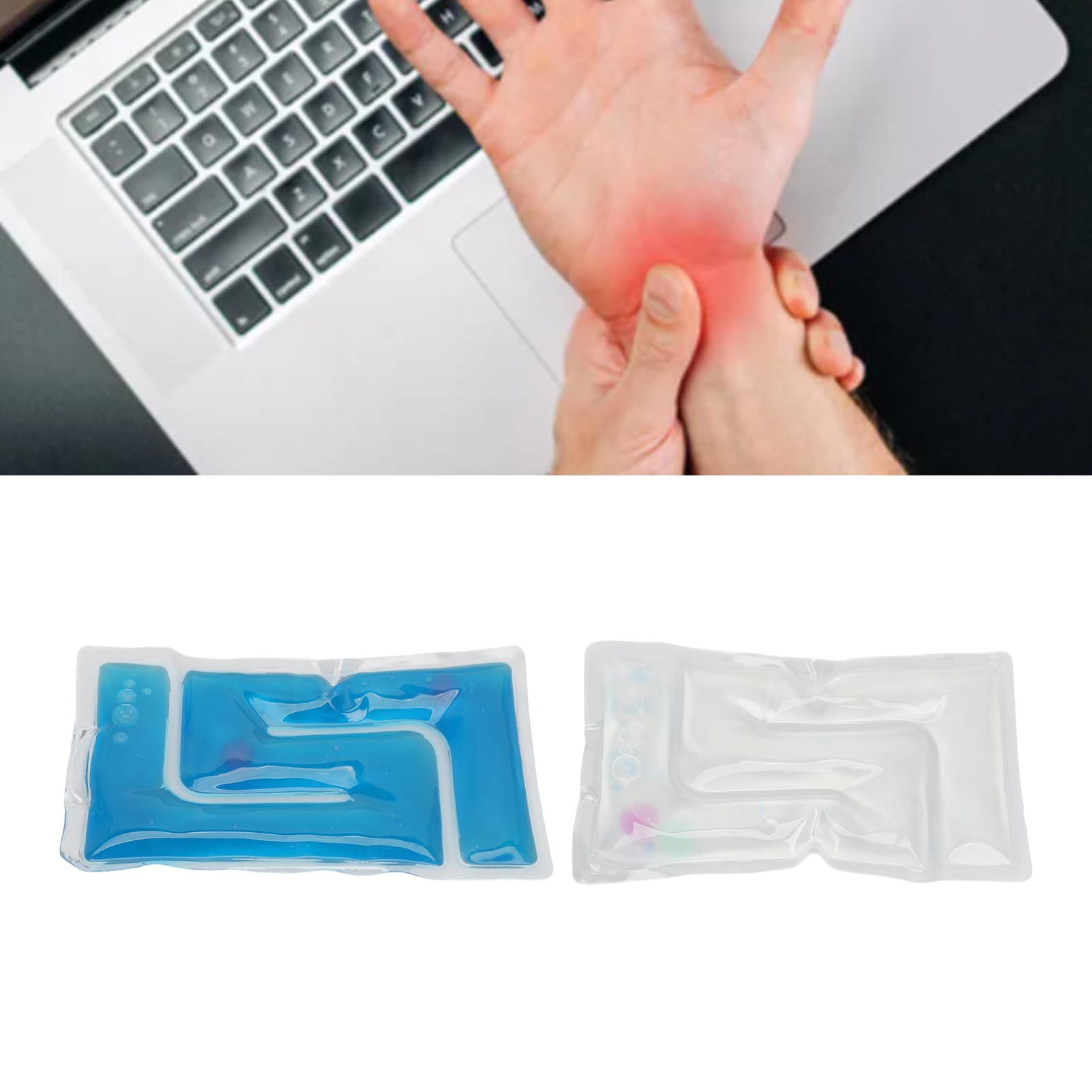 Gel Bead Ice Packs Reusable Reduce Soreness Decompression Hot Compress Gel B HR6