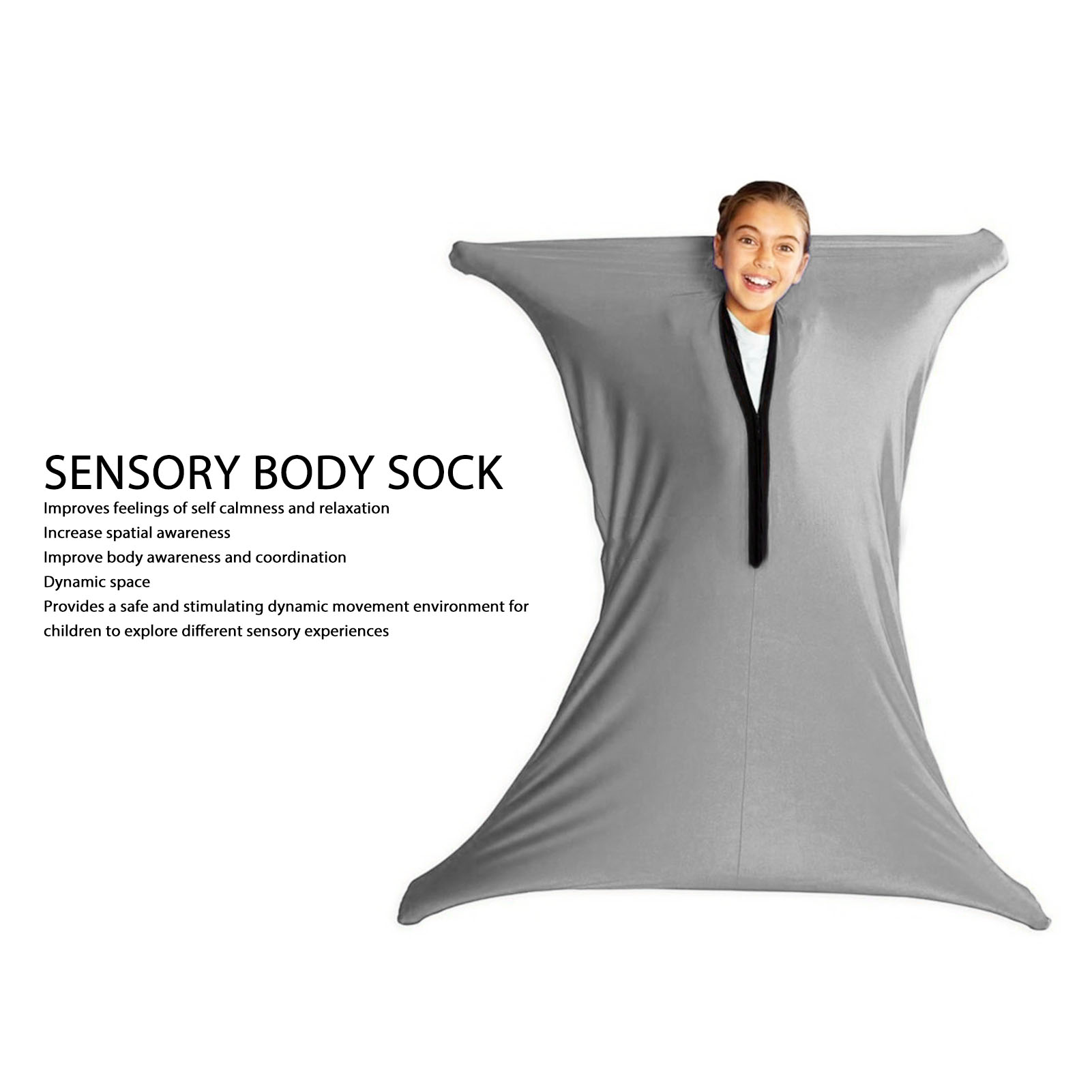 Mouvement Dynamique Chaussette Sensorielle Gris Mouvement Auto-calmant Chaus OBF - Afbeelding 14 van 24