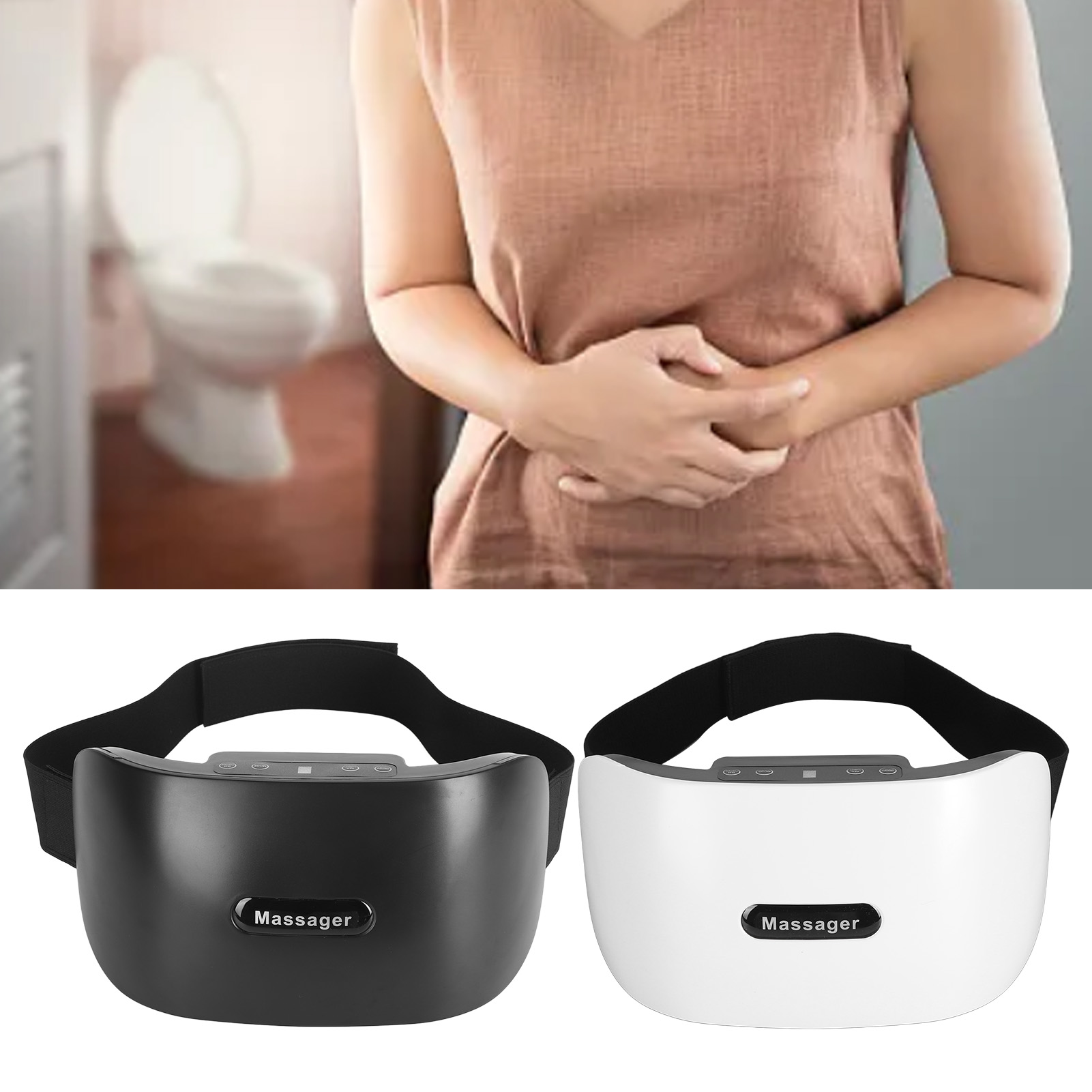 Needle Stone Heated Abdominal Massager Belt 10 Modes 3 Strengths Automatic R HR6 - Picture 23 of 28