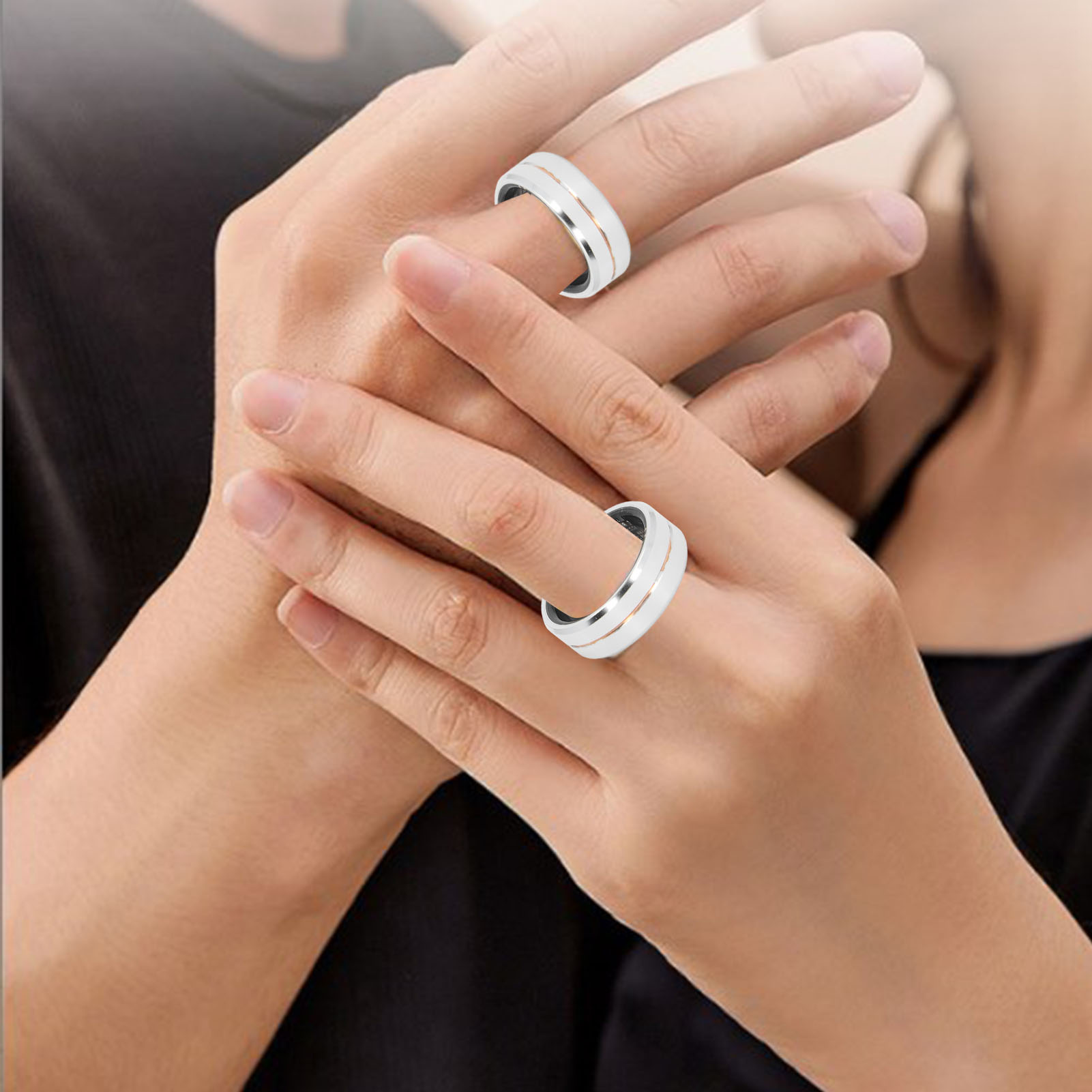 Smart Health Ring Sleep Monitoring IP68 Waterproof Smart Ring Fitness - Bild 28 von 30