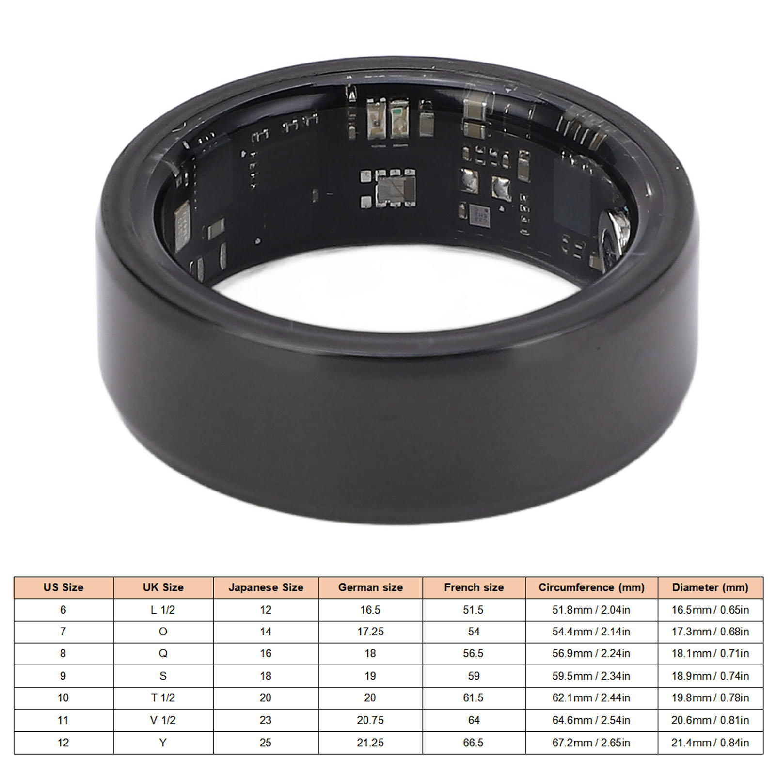 Fitness Tracker Anello Intelligente Multifunzione Acciaio Inox IP68 Impermeabile NHE - Foto 36 di 42