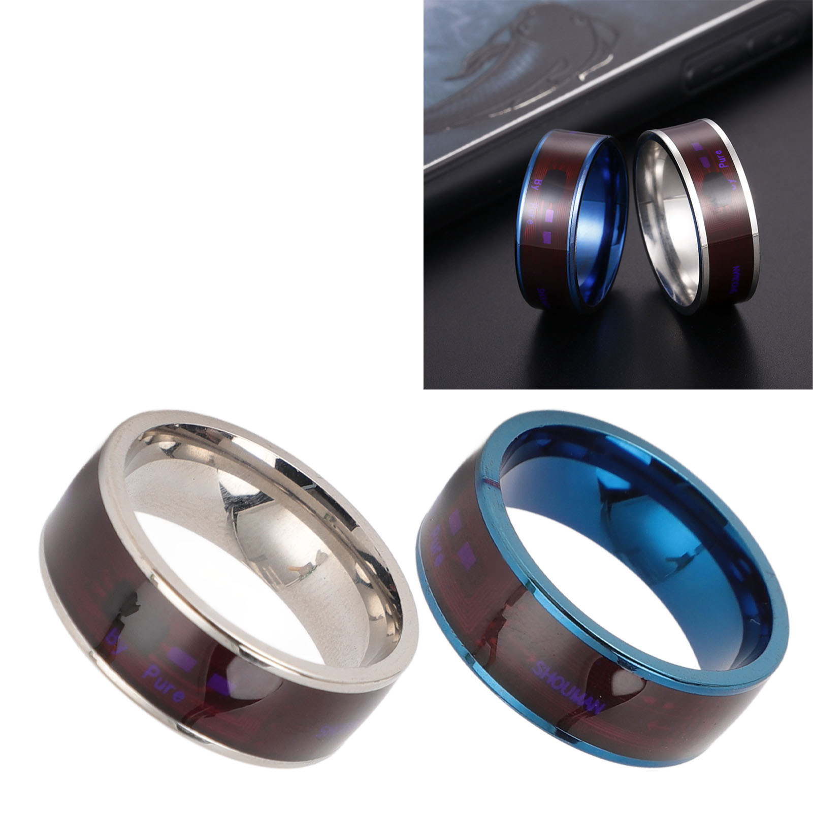 Bague Smart NFC légère intelligente multifonctionnelle portable Smart Ring F AP9 - Photo 26 sur 46