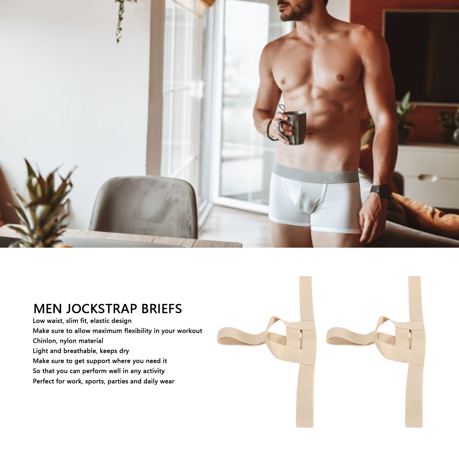 2PCS Mens Athletic Supporter Breathable Jockstrap Briefs Bulge Enhancing Pou HR6 - Picture 29 of 32