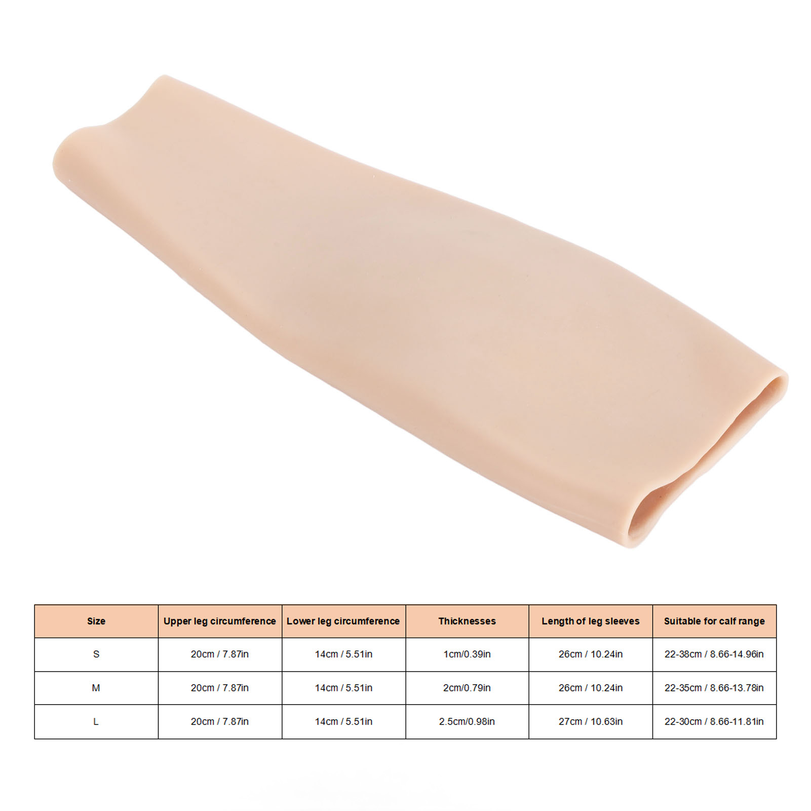Skin Colour Silicone Calf Sleeve O Leg Pads Calf Pads Corrector Le NHE - Picture 33 of 33