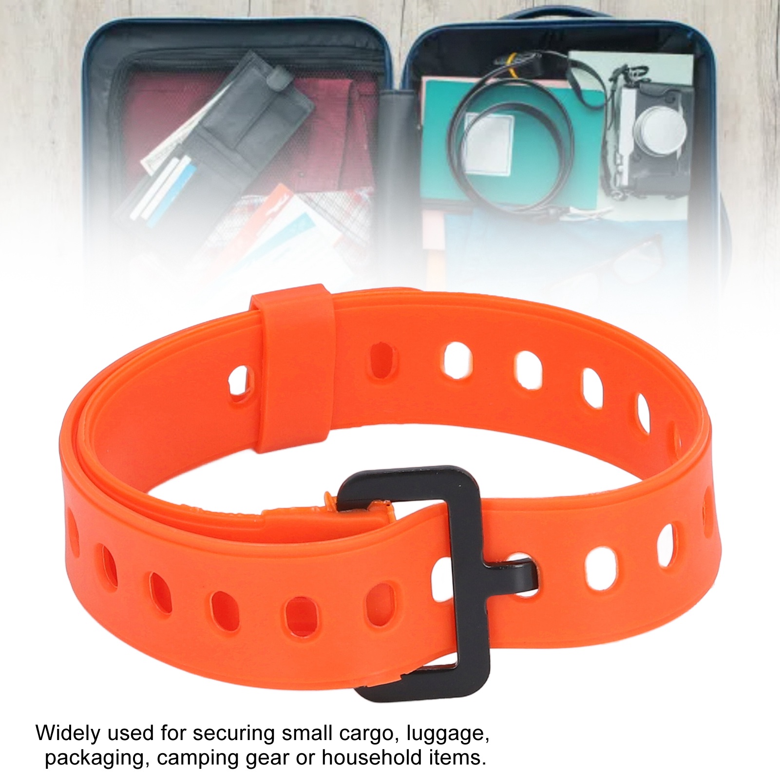 3 Stück Allzweckriemen mit Schnalle Organisieren Kabel Gummi Spanngurte für Fi NHE - Bild 28 von 29