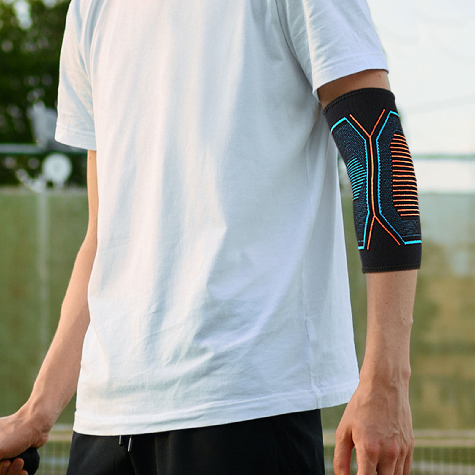 2pcs Fitness Elbow Brace Adjustable Support Sleeve for Outdoor Sports - Picture 19 of 21